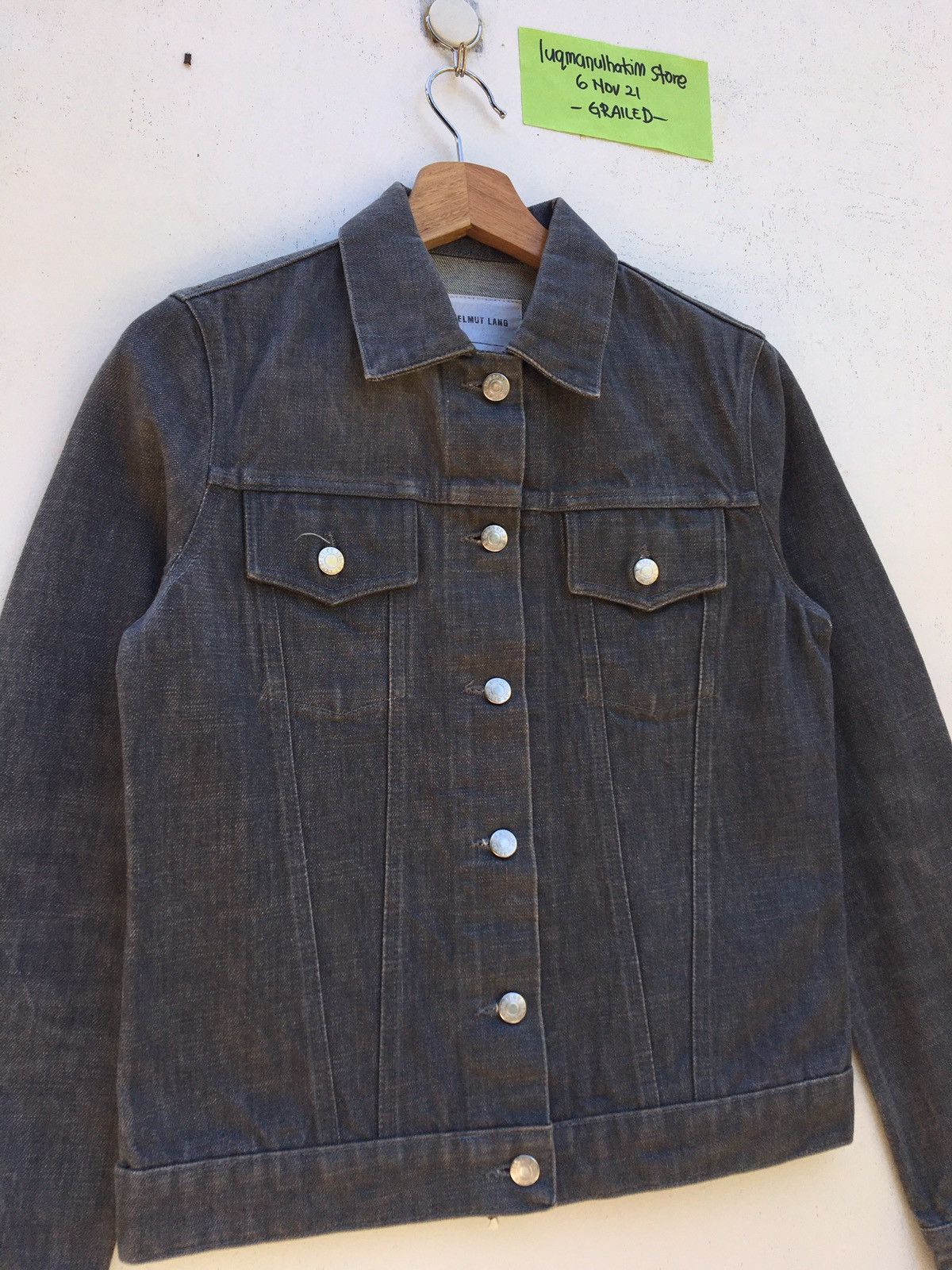 Helmut Lang Vtg Helmut Lang Denim Jacket Jean Trucker Double Pockets Size US S / EU 44-46 / 1 - 4 Thumbnail