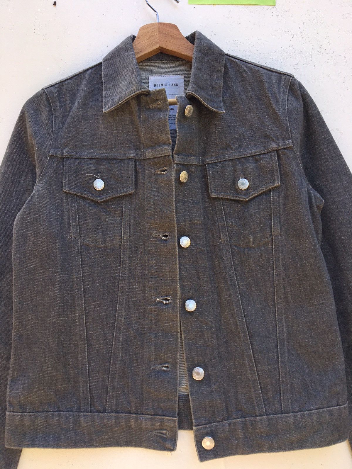 Helmut Lang Vtg Helmut Lang Denim Jacket Jean Trucker Double Pockets Size US S / EU 44-46 / 1 - 11 Thumbnail