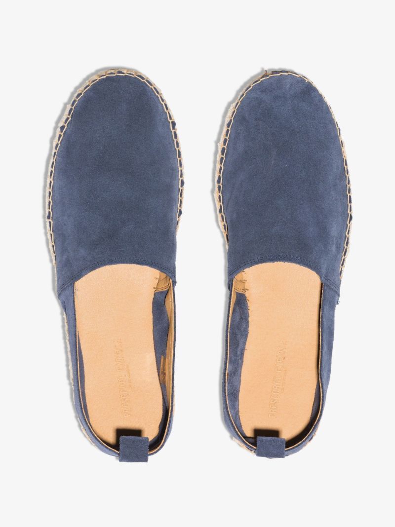 Blue Helio Suede Espadrilles