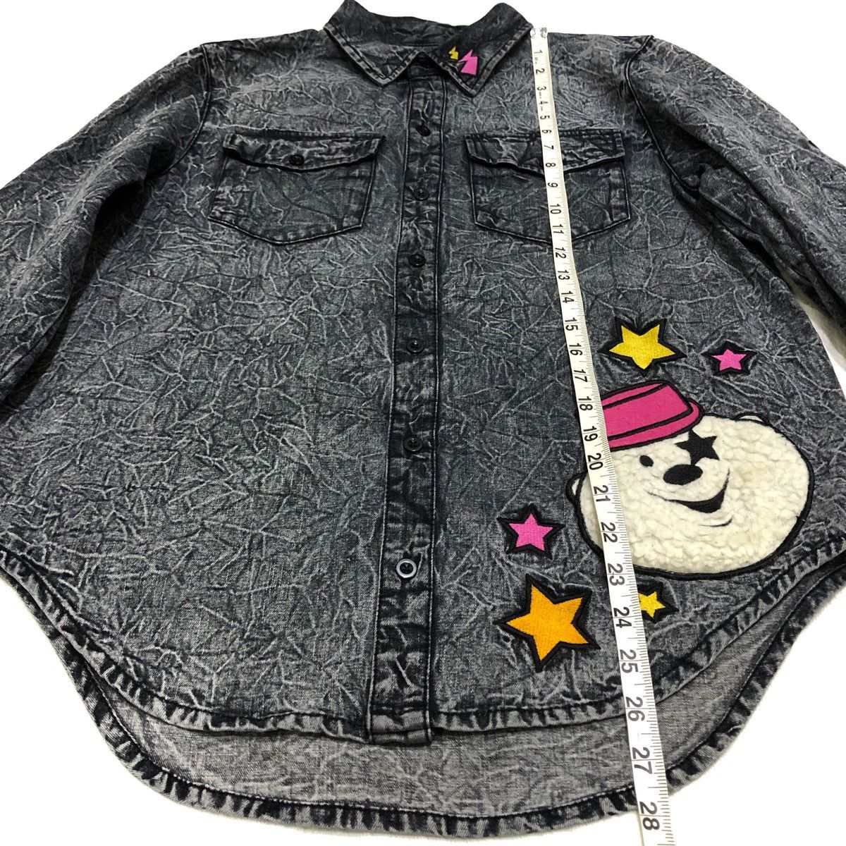 Other Acid Wash Design Denim Jean Long Sleeves For Women Size M / US 6-8 / IT 42-44 - 9 Thumbnail