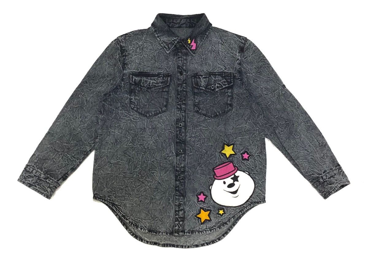 Other Acid Wash Design Denim Jean Long Sleeves For Women Size M / US 6-8 / IT 42-44 - 2 Thumbnail