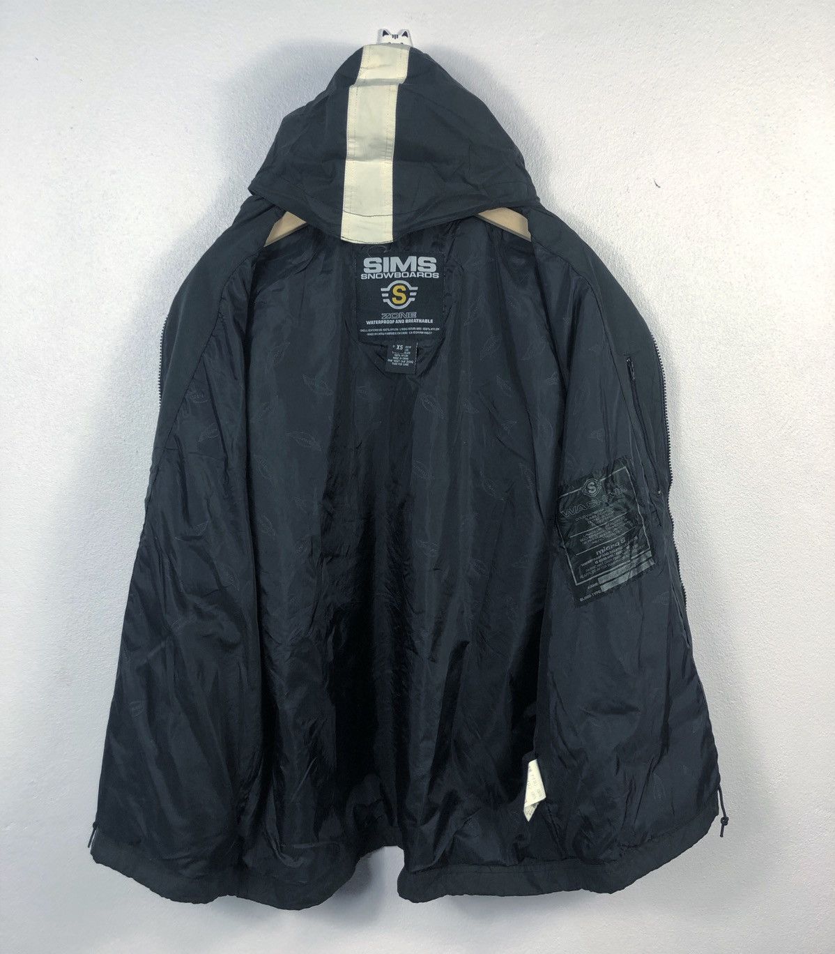 Vintage Rare Vintage Sims Snowboards Hoodie Jacket Size US XS / EU 42 / 0 - 9 Thumbnail