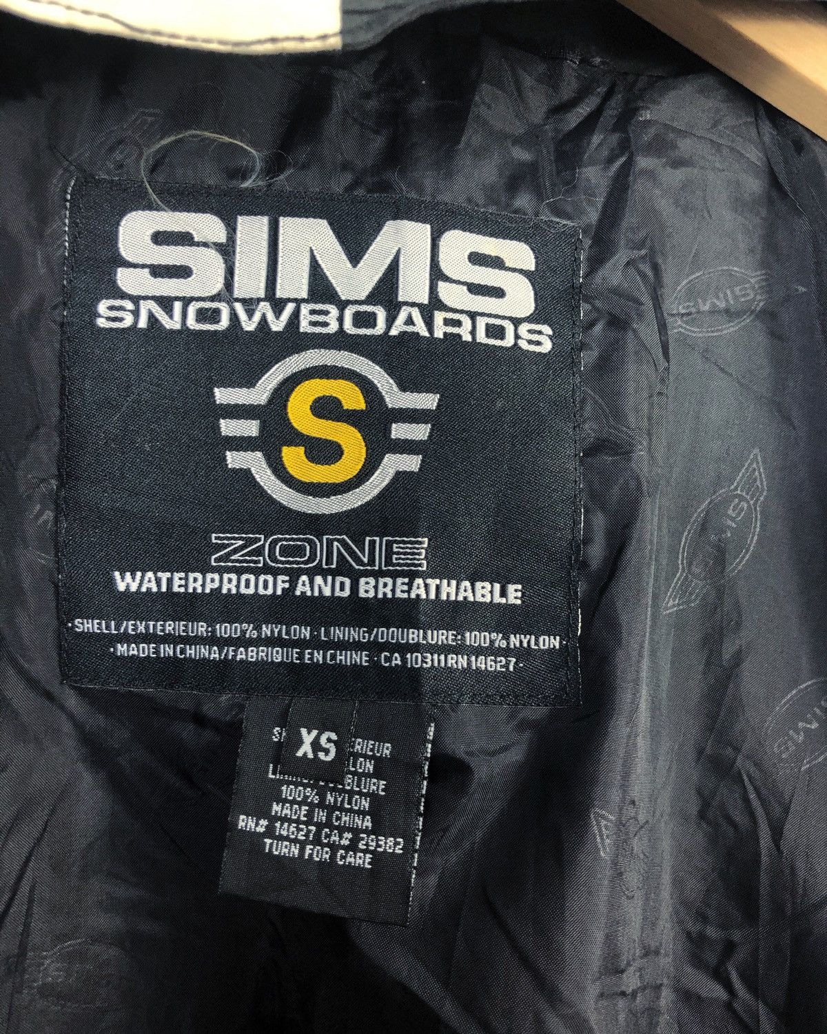 Vintage Rare Vintage Sims Snowboards Hoodie Jacket Size US XS / EU 42 / 0 - 10 Thumbnail