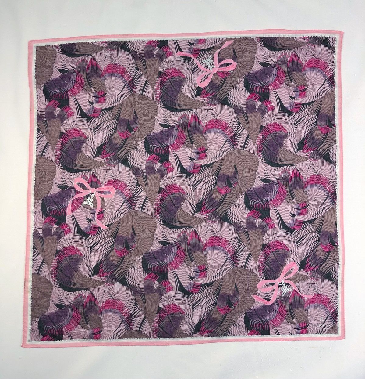 Lanvin Rare Vintage Lanvin Collection Handkerchief Scarf Size ONE SIZE - 2 Thumbnail
