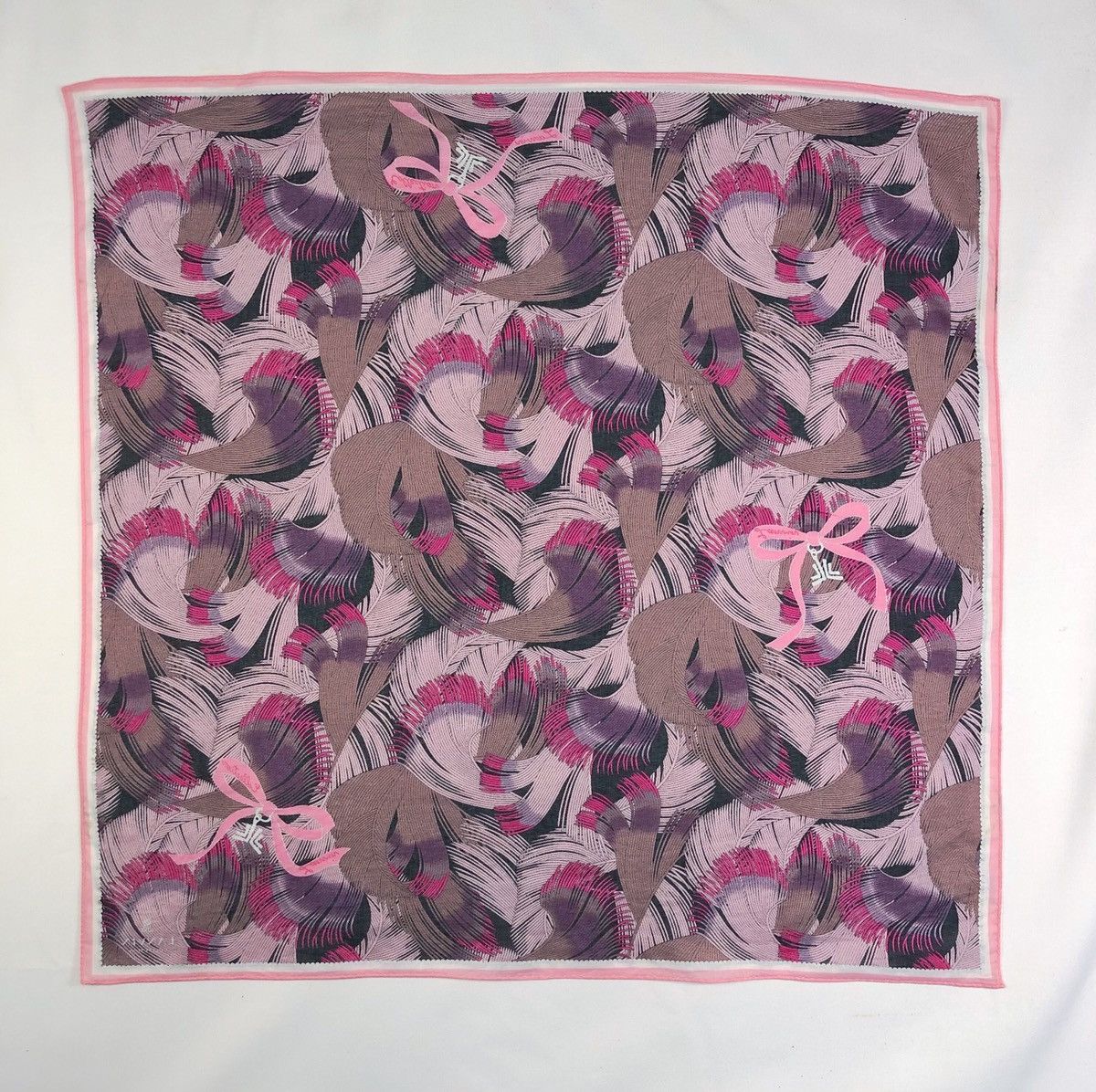 Lanvin Rare Vintage Lanvin Collection Handkerchief Scarf Size ONE SIZE - 5 Thumbnail