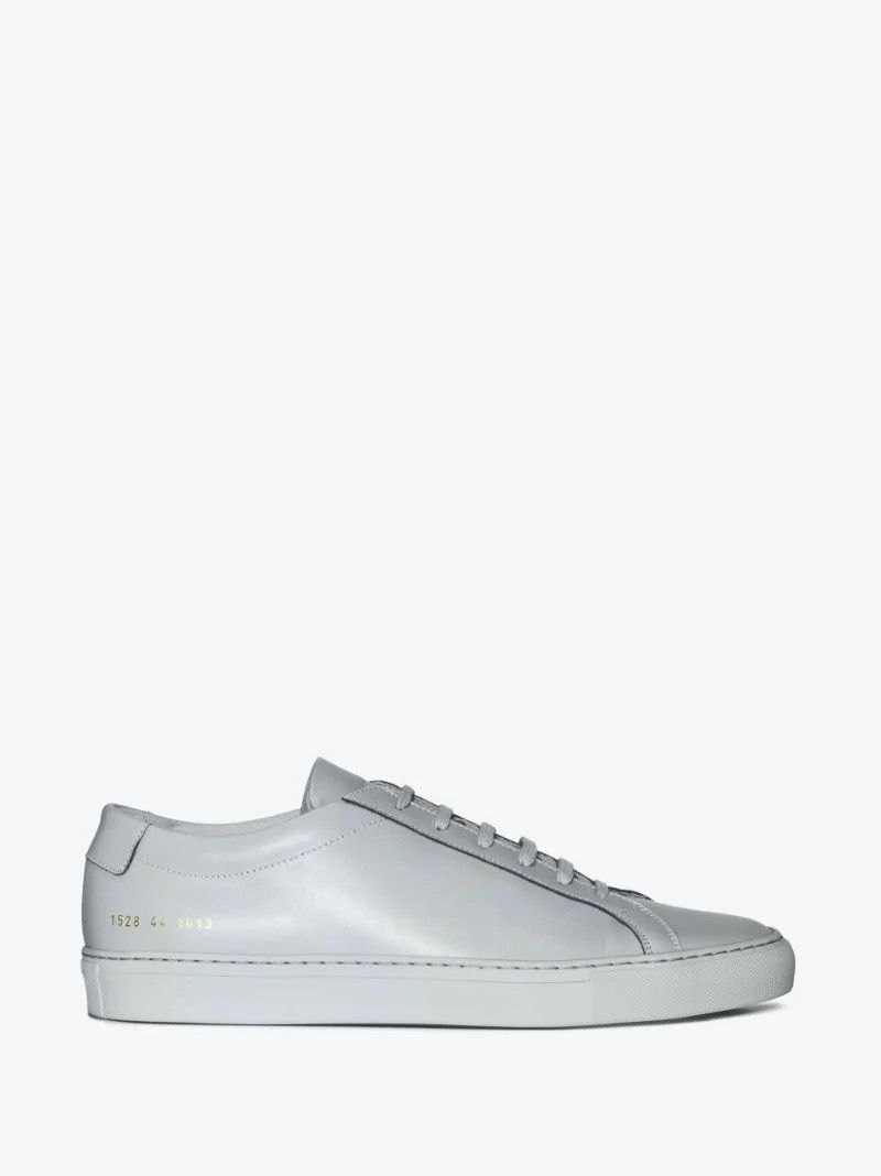 White Achilles Low Top Leather Sneakers