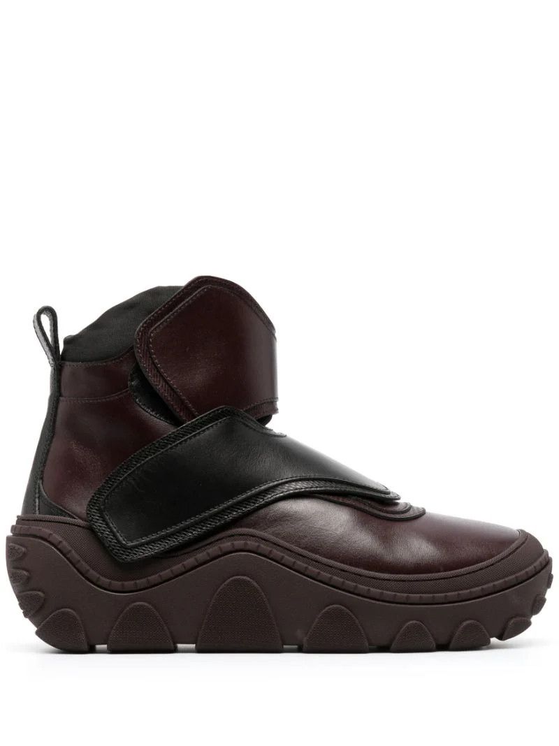 Kiko Kostadinov Green Tonkin Leather Ankle Boots | Grailed