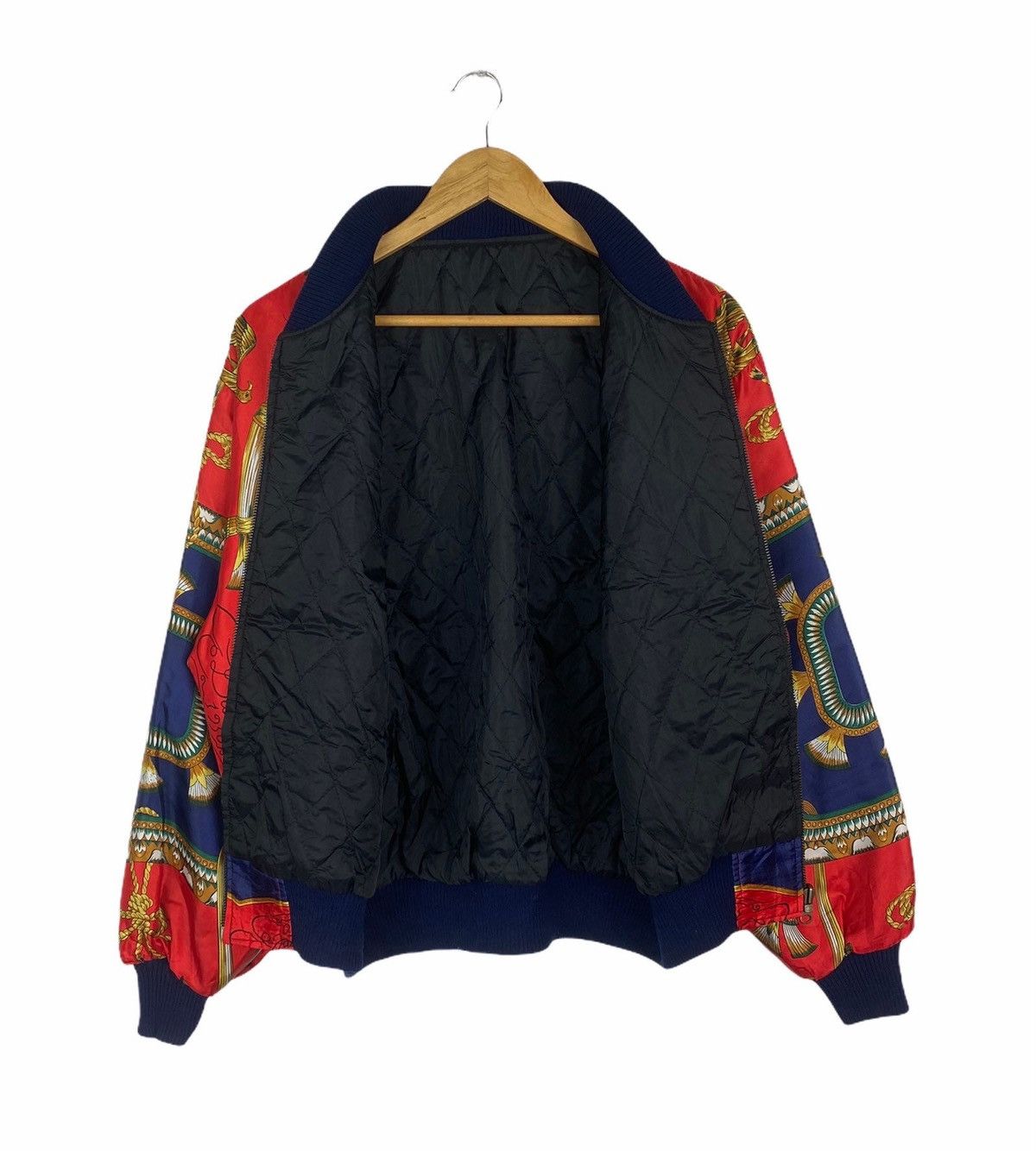 Vintage Vintage BAROQUE CHAIN Italian Design Zipper Sweater Jacket Size US L / EU 52-54 / 3 - 2 Thumbnail