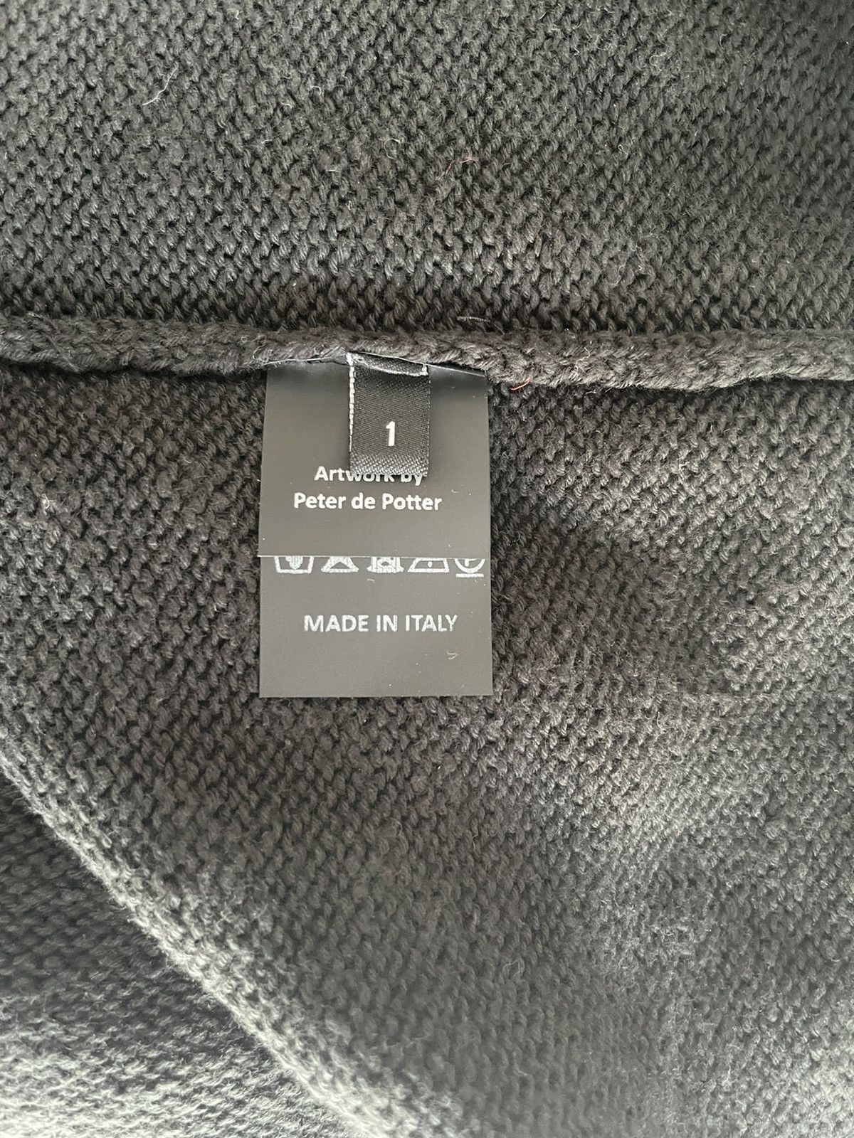 Raf Simons Peter De Potter Edition 'Kollaps' Patches Sweater Size US L / EU 52-54 / 3 - 6 Thumbnail