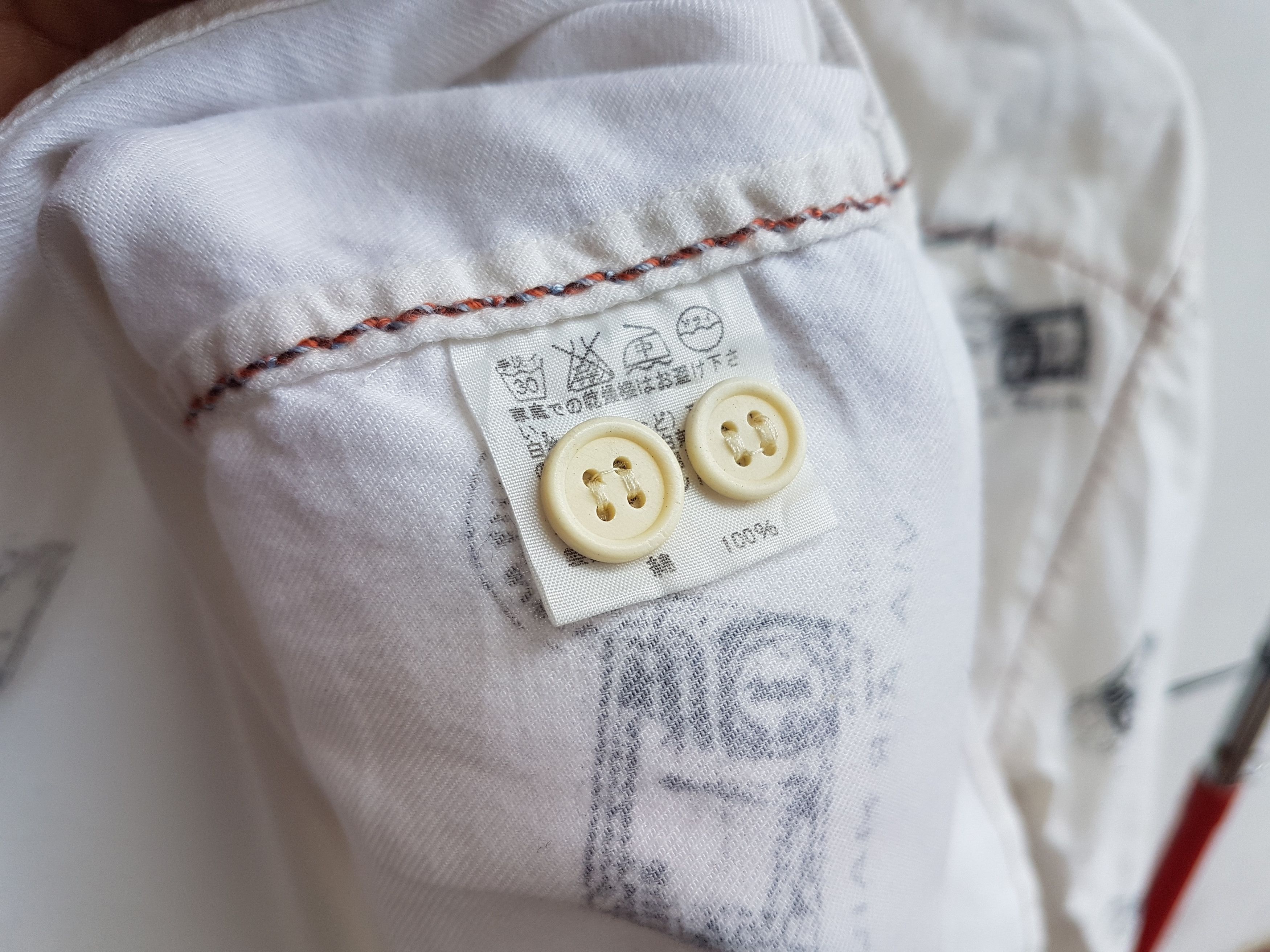 Issey Miyake 1997 Issey Miyake 1932 Via Airmail Stamp Shirt Size US S / EU 44-46 / 1 - 6 Thumbnail