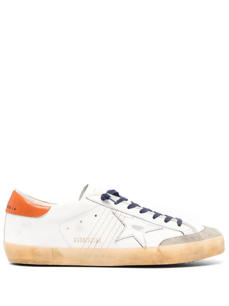 White Super-Star Leather Sneakers