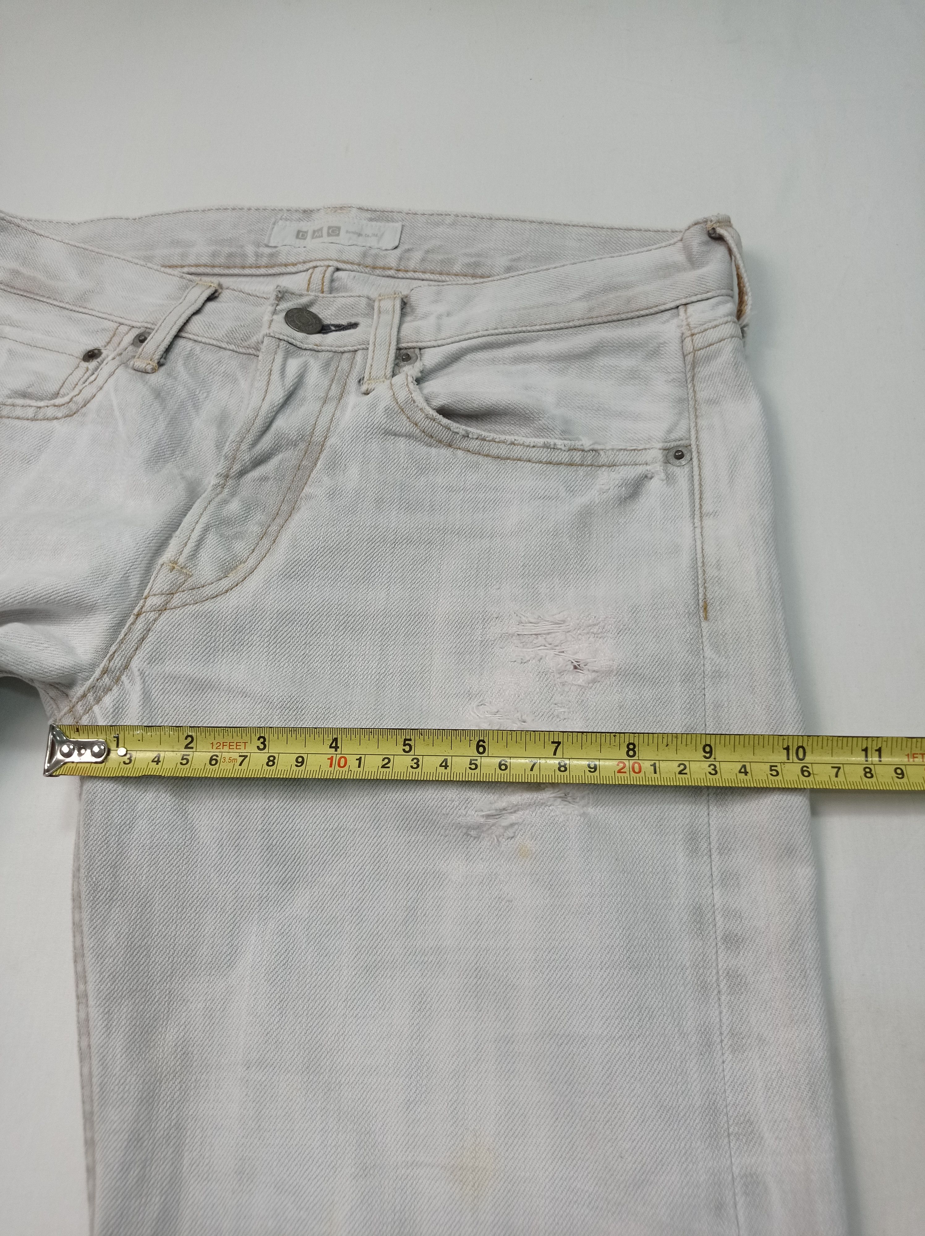 Japanese Brand DMG Distressed Jeans Pants Size US 28 / EU 44 - 20 Thumbnail