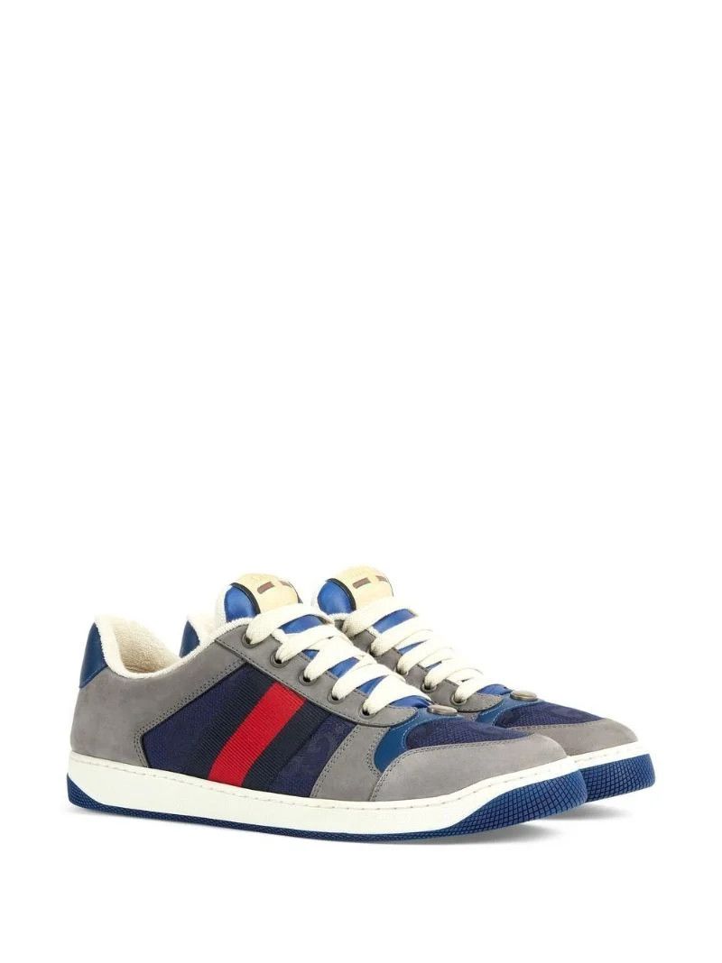 Grey Screener Suede Sneakers
