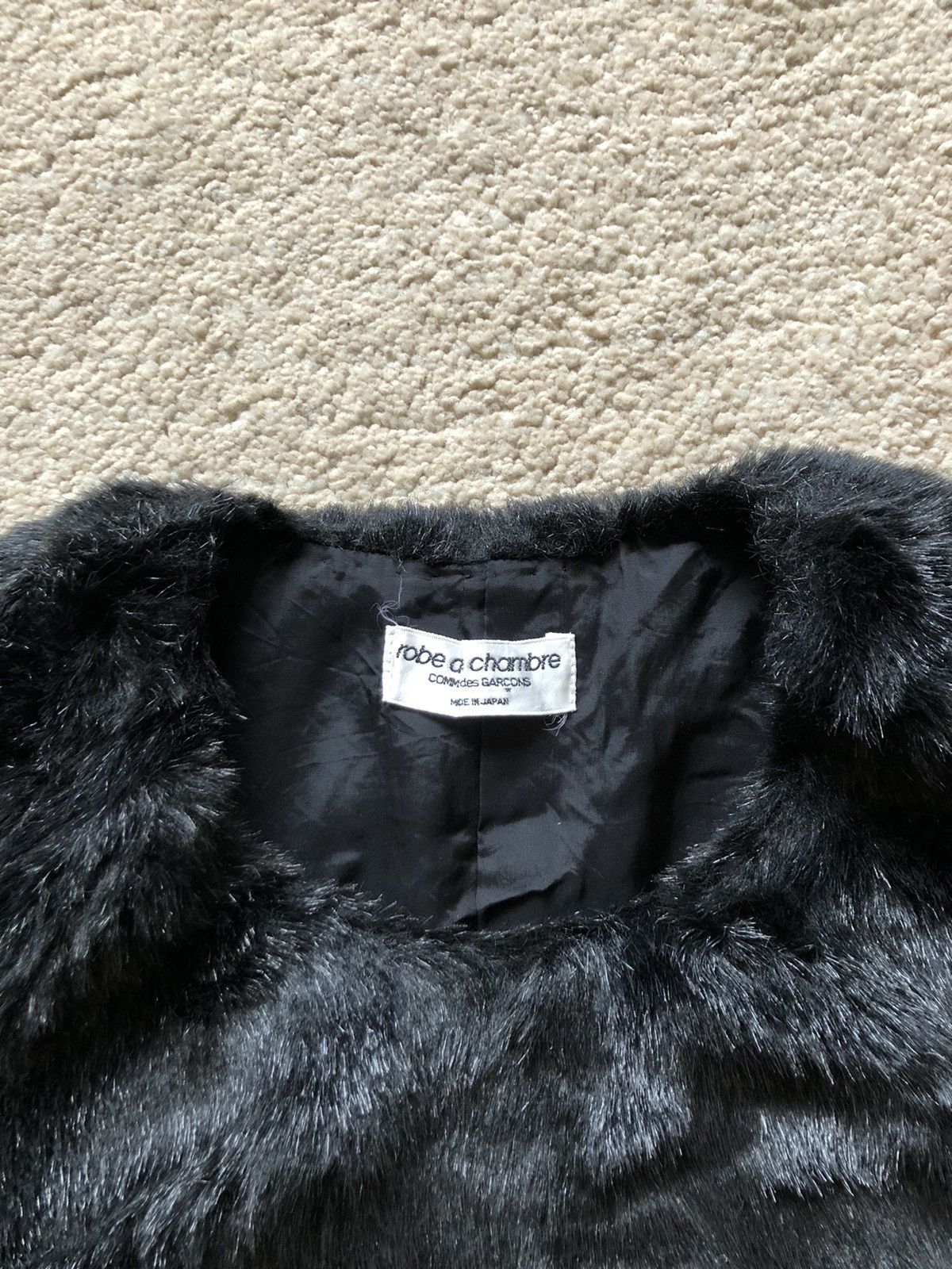 Comme des Garcons × Comme des Garcons Homme Plus × Junya Watanabe 1997 Comme des Garcons Wool Furry Vest Size S / US 4 / IT 40 - 3 Thumbnail