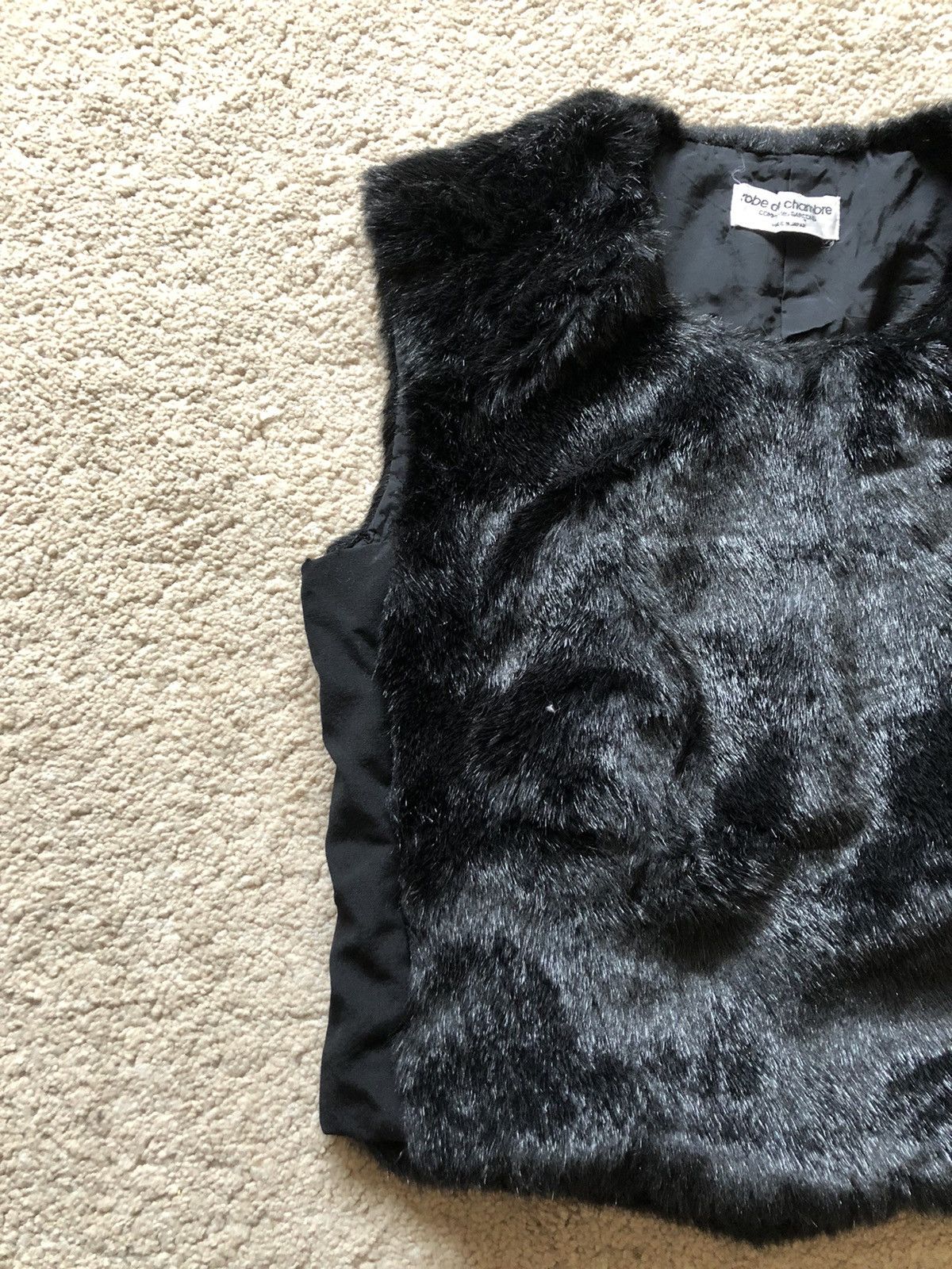 Comme des Garcons × Comme des Garcons Homme Plus × Junya Watanabe 1997 Comme des Garcons Wool Furry Vest Size S / US 4 / IT 40 - 4 Thumbnail