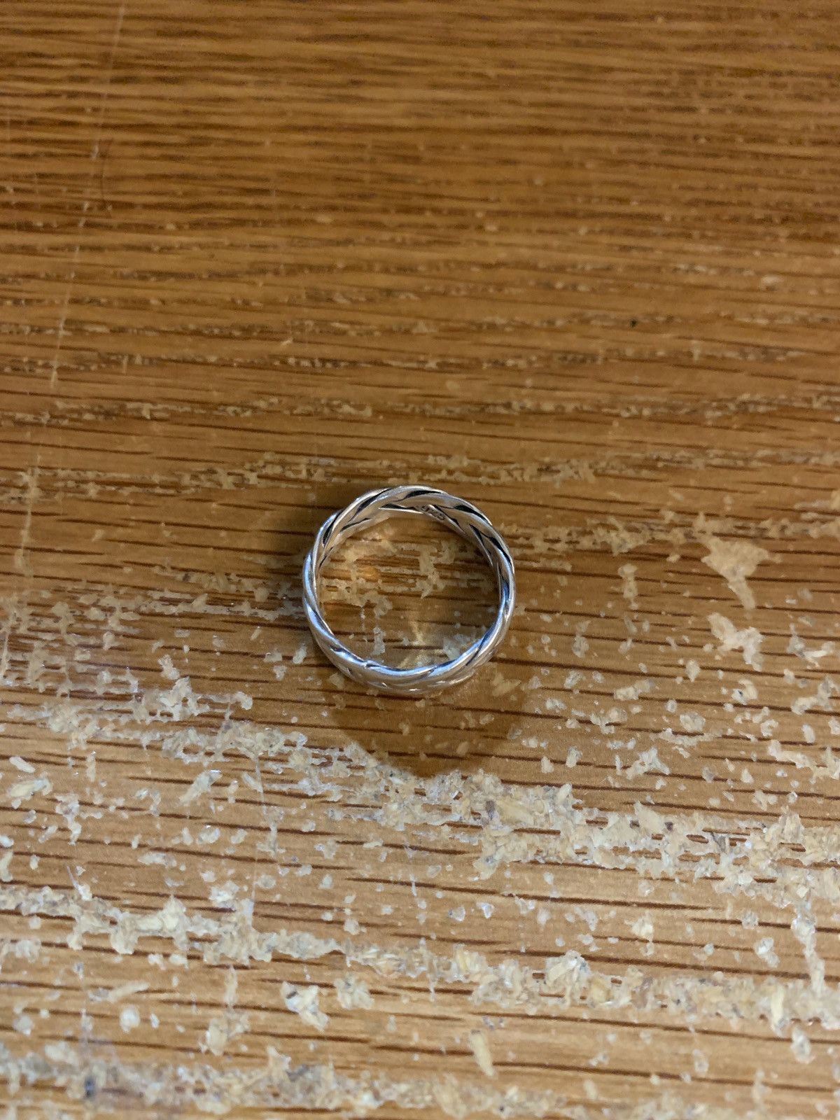 The Silver Stone Twisted Coil Ring Size ONE SIZE - 2 Thumbnail