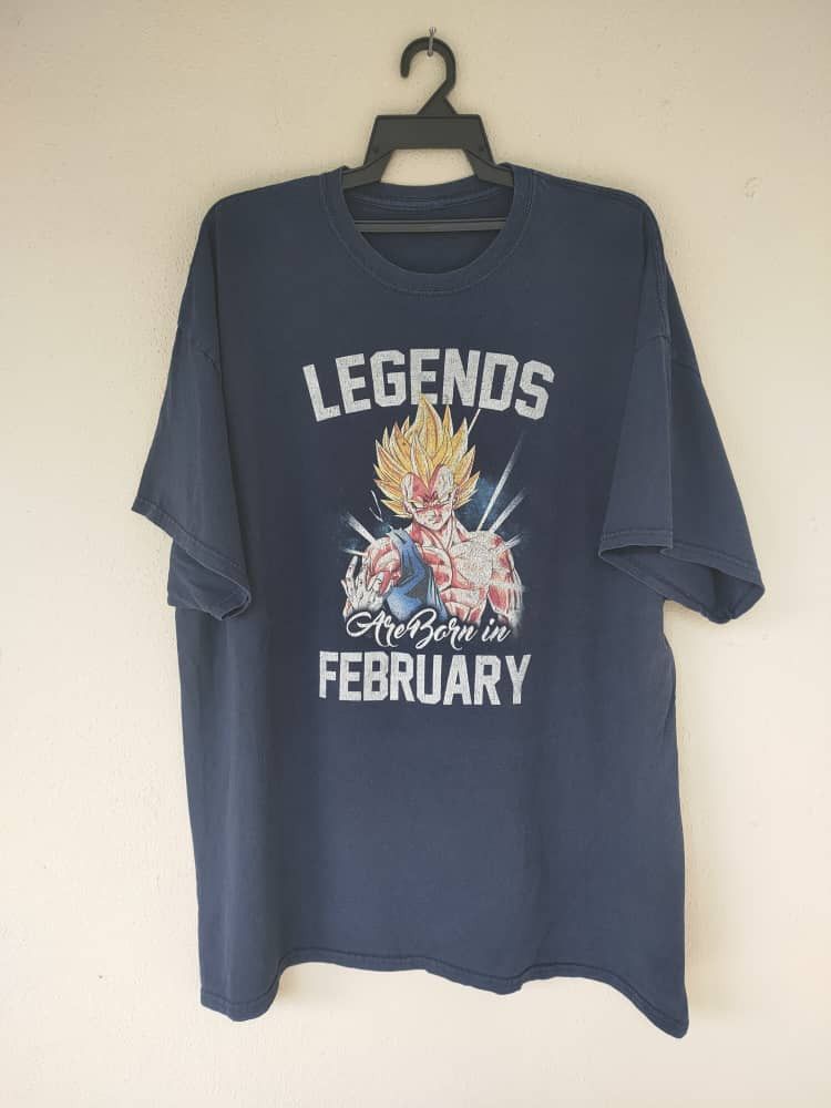 Anime Legend Are Born In February Faded T Size US XXL / EU 58 / 5 - 1 Thumbnail
