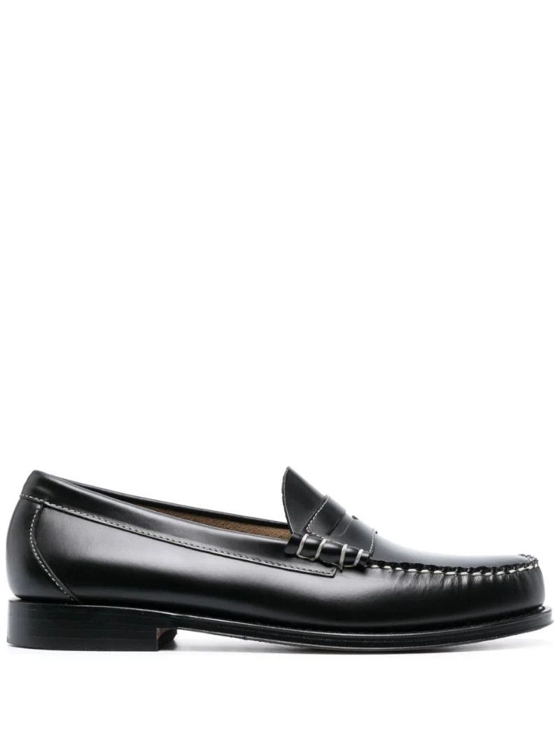 G.H. Bass & Co. Black Leather Penny Loafers | Grailed