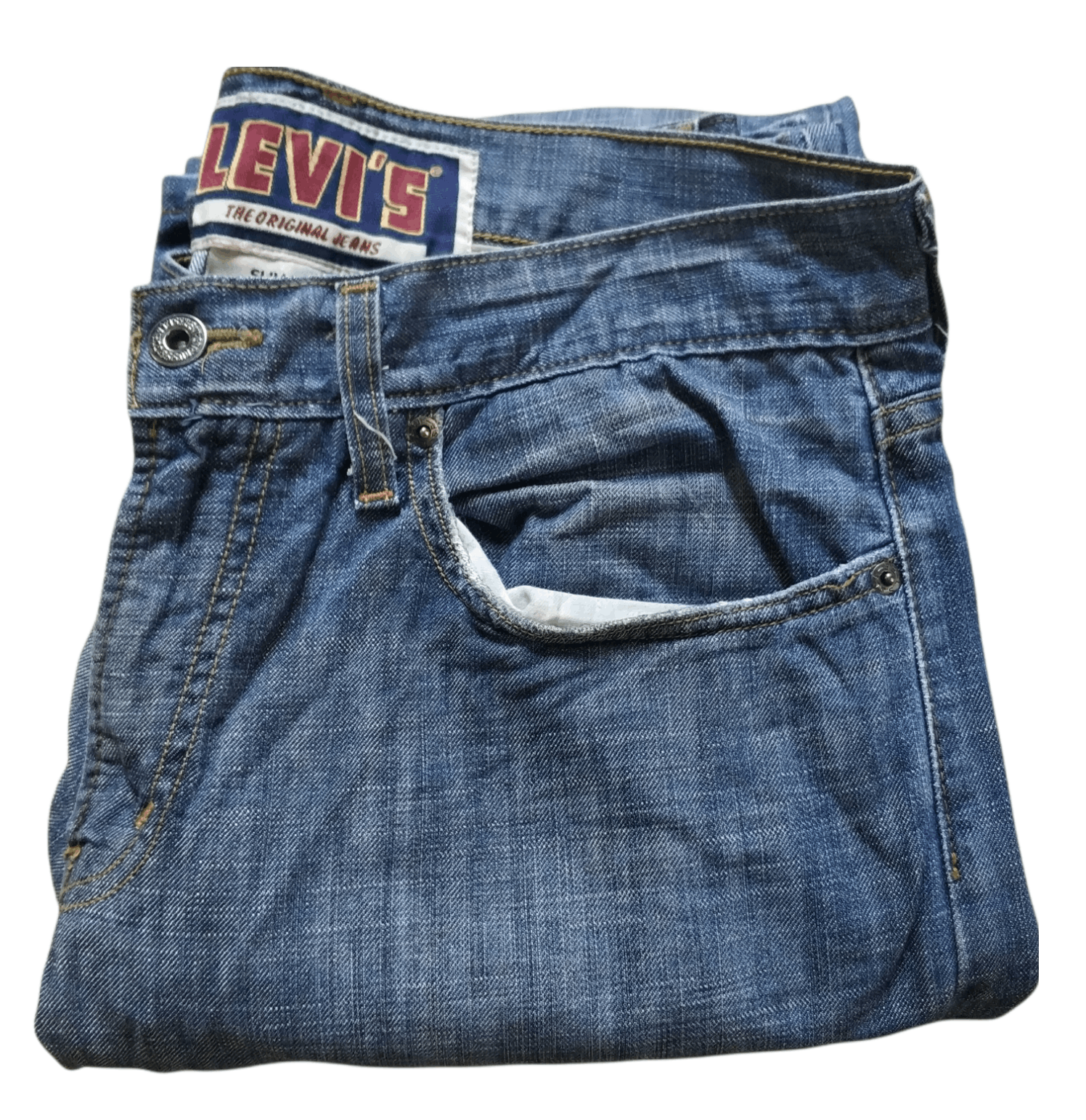Levi's 🔥Vintage Levis 524 Slim Straight Denim Size US 33 - 1 Thumbnail