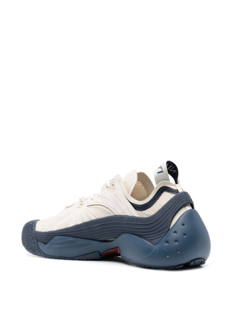White Flash-X Low-Top Sneakers
