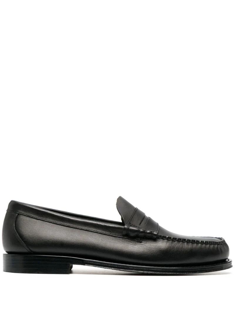 Black Weejuns Larson Leather Penny Loafers