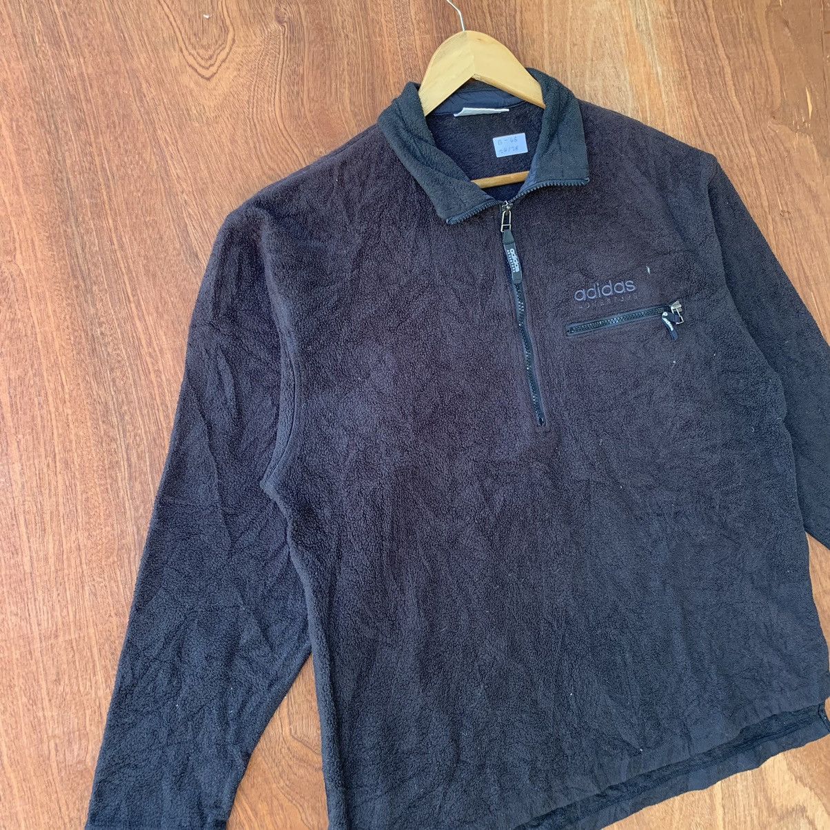 Adidas × Vintage Vintage 90s Adidas Adventure fleece halfzipper jacket Size US L / EU 52-54 / 3 - 2 Thumbnail