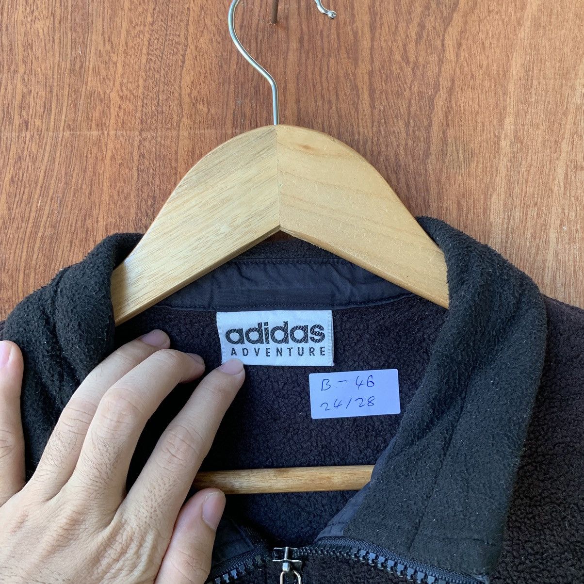 Adidas × Vintage Vintage 90s Adidas Adventure fleece halfzipper jacket Size US L / EU 52-54 / 3 - 6 Thumbnail