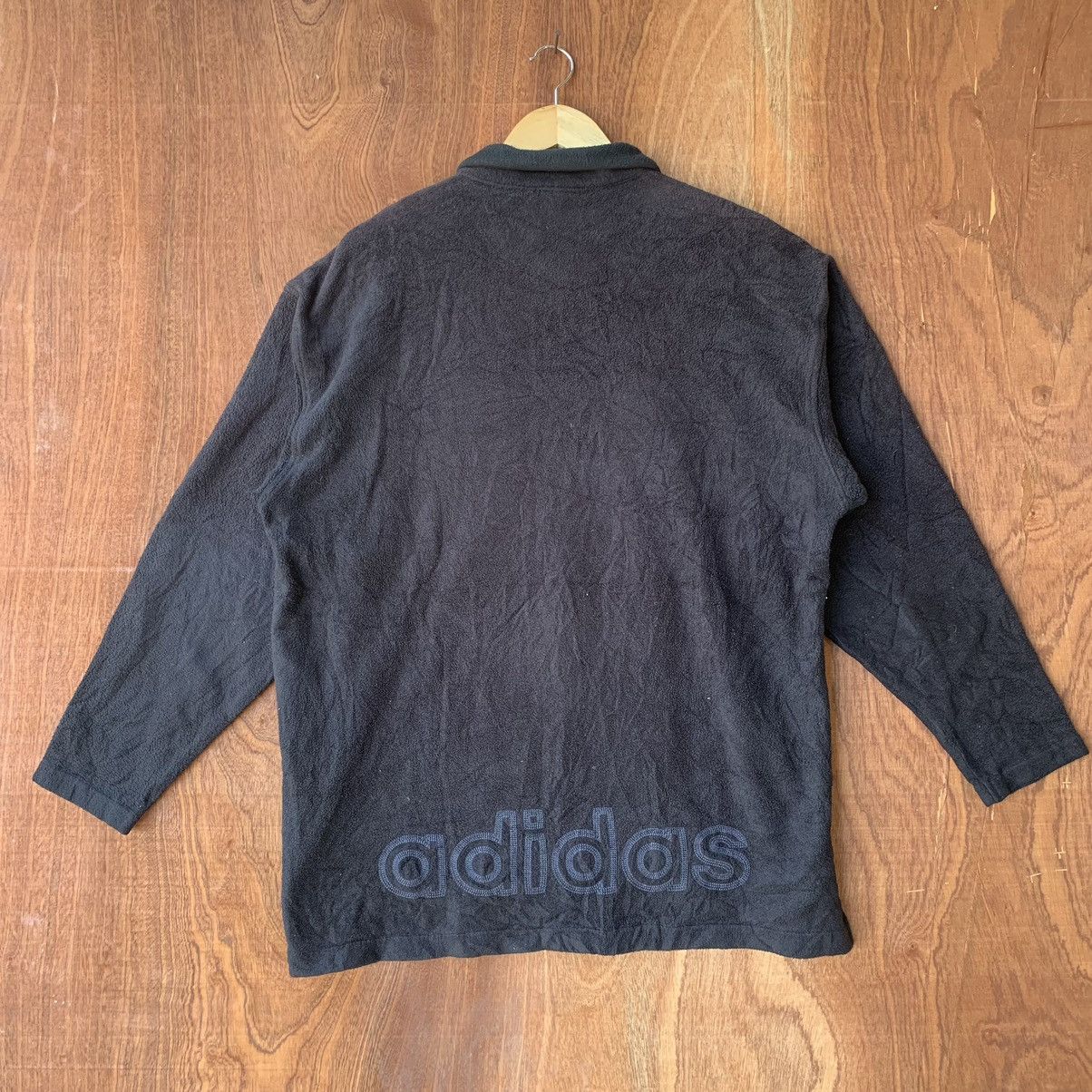 Adidas × Vintage Vintage 90s Adidas Adventure fleece halfzipper jacket Size US L / EU 52-54 / 3 - 4 Thumbnail
