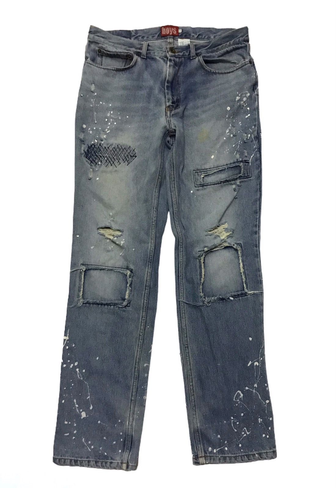 Japanese Brand Men batsu patchwork jeans Size US 30 / EU 46 - 1 Thumbnail