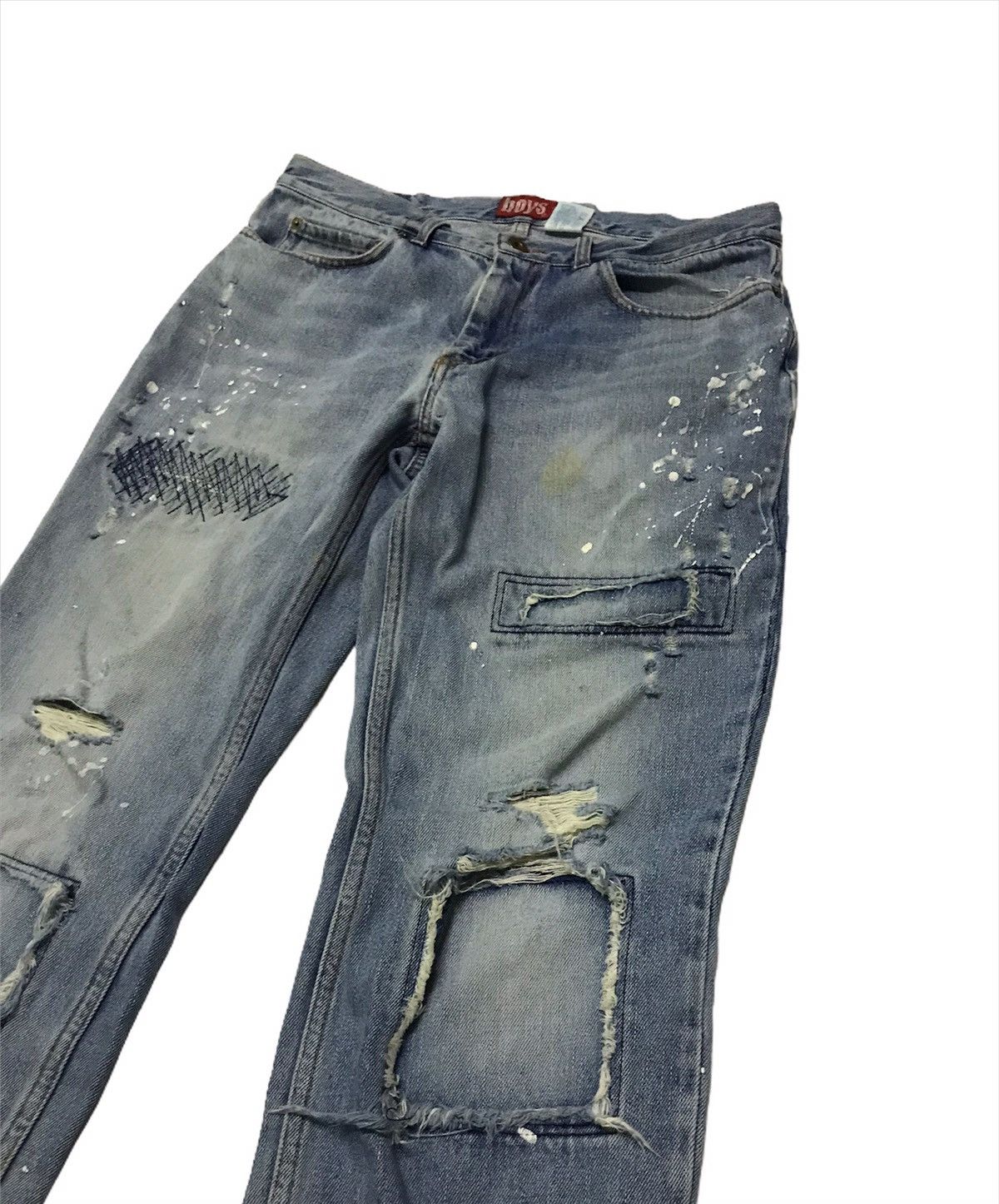 Japanese Brand Men batsu patchwork jeans Size US 30 / EU 46 - 2 Thumbnail