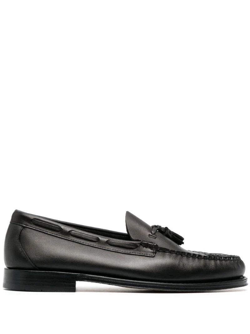 Black Weejuns Larkin Tassel Leather Loafers