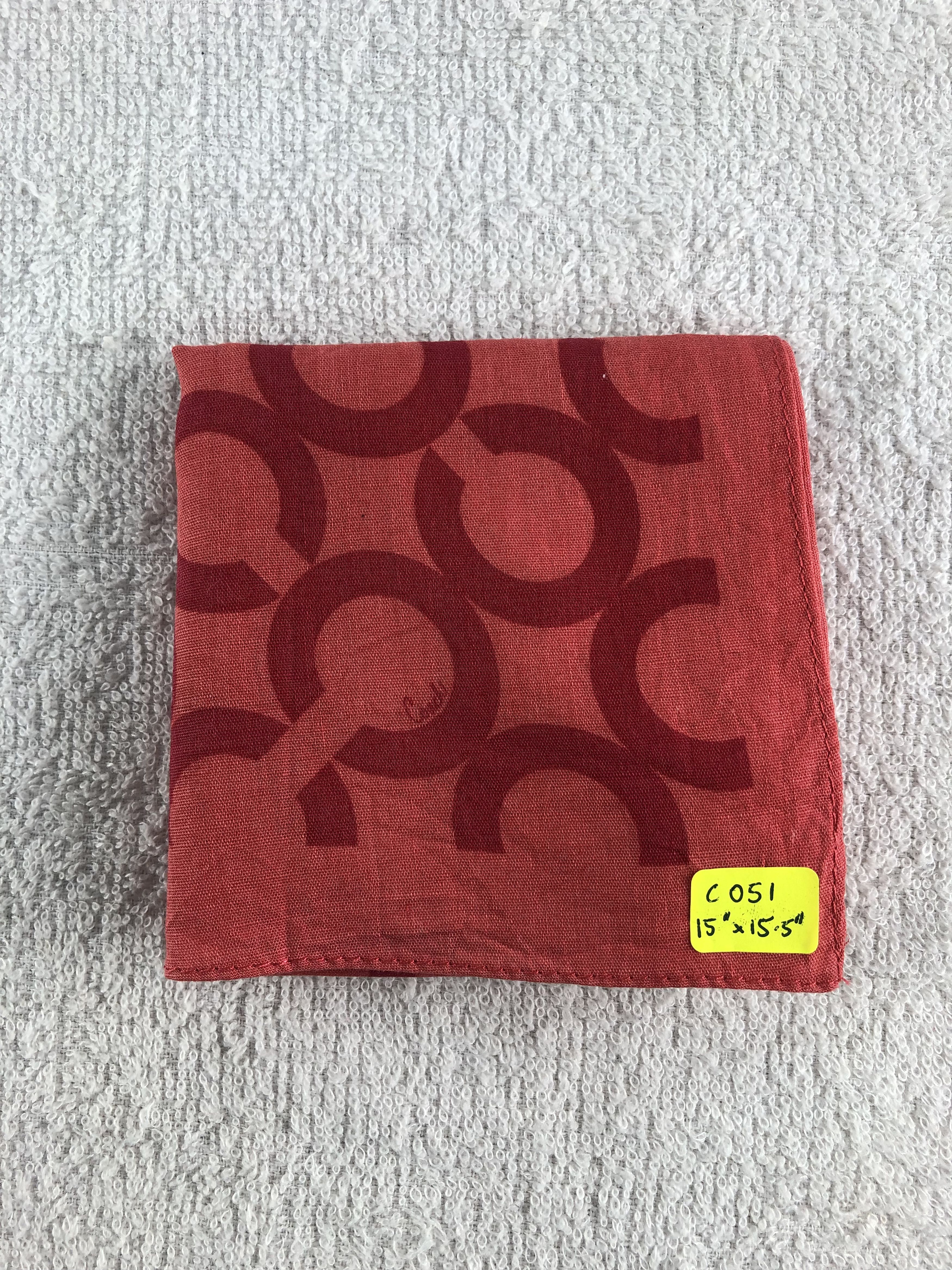 Coach Coach Monogram Handkerchief / Bandana / Neckerchief C051 Size ONE SIZE - 6 Thumbnail
