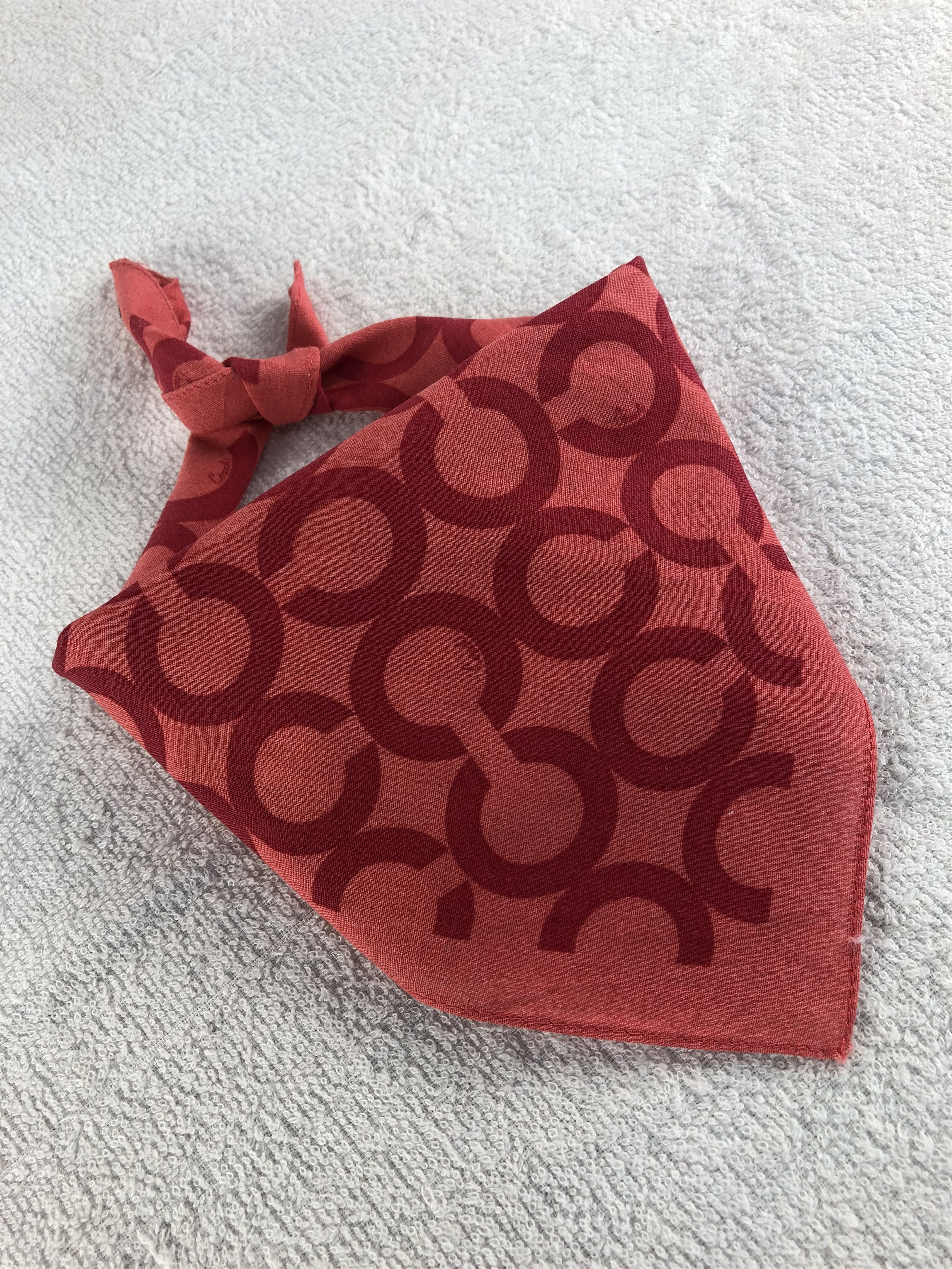 Coach Coach Monogram Handkerchief / Bandana / Neckerchief C051 Size ONE SIZE - 2 Thumbnail