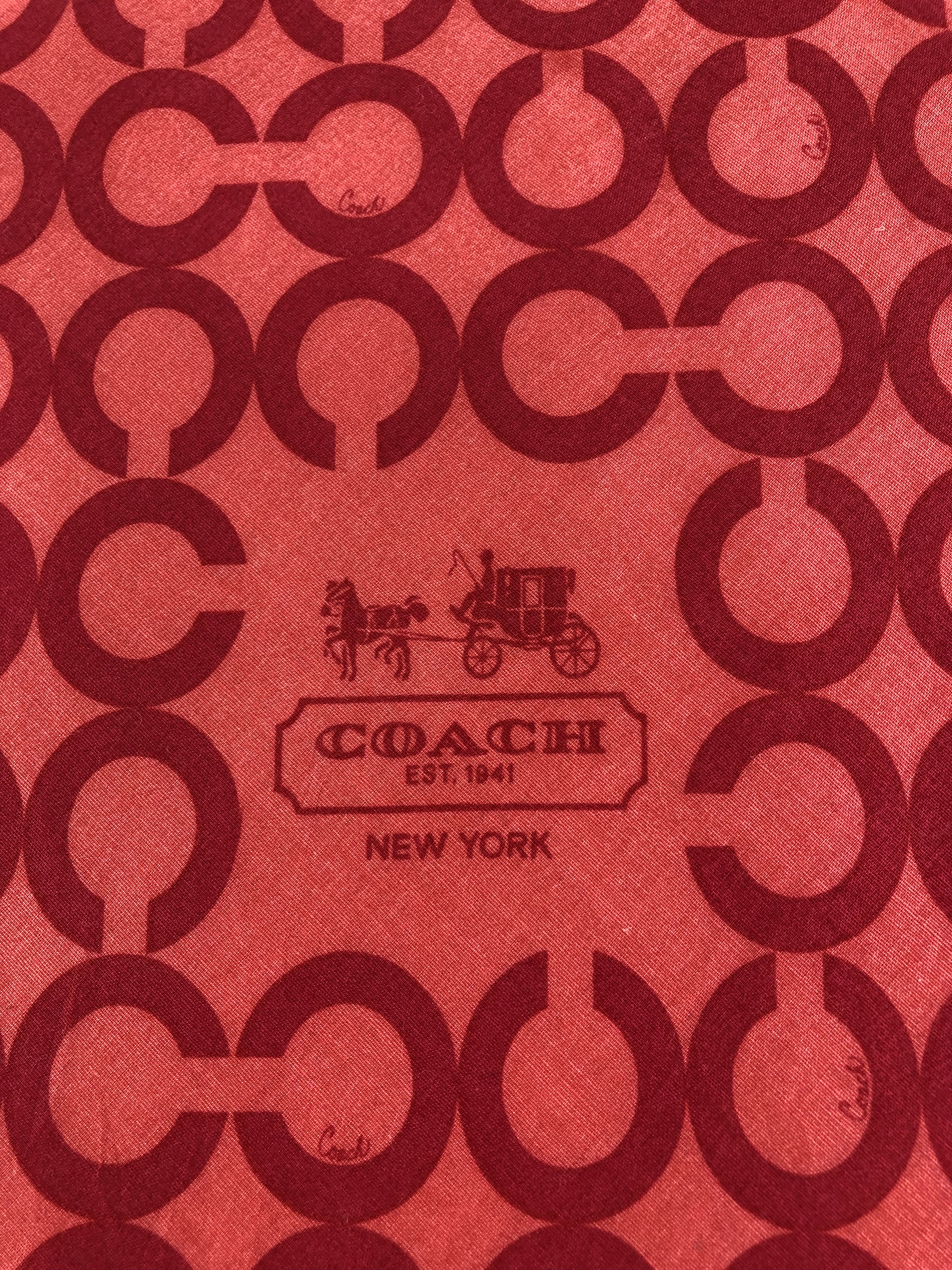 Coach Coach Monogram Handkerchief / Bandana / Neckerchief C051 Size ONE SIZE - 5 Thumbnail