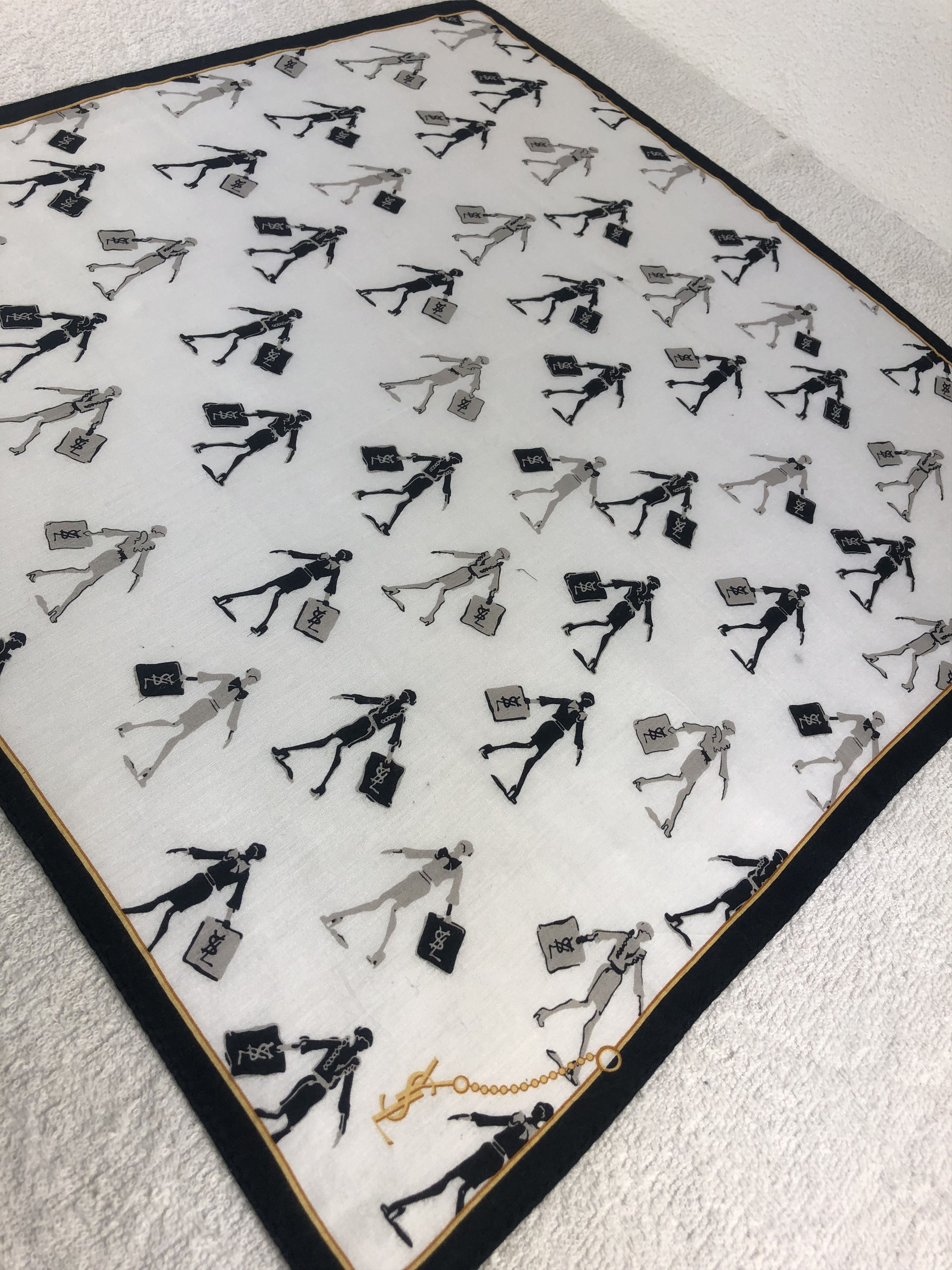 Yves Saint Laurent Yves Saint Laurent Handkerchief / Bandana / Neckerchief C046 Size ONE SIZE - 4 Thumbnail