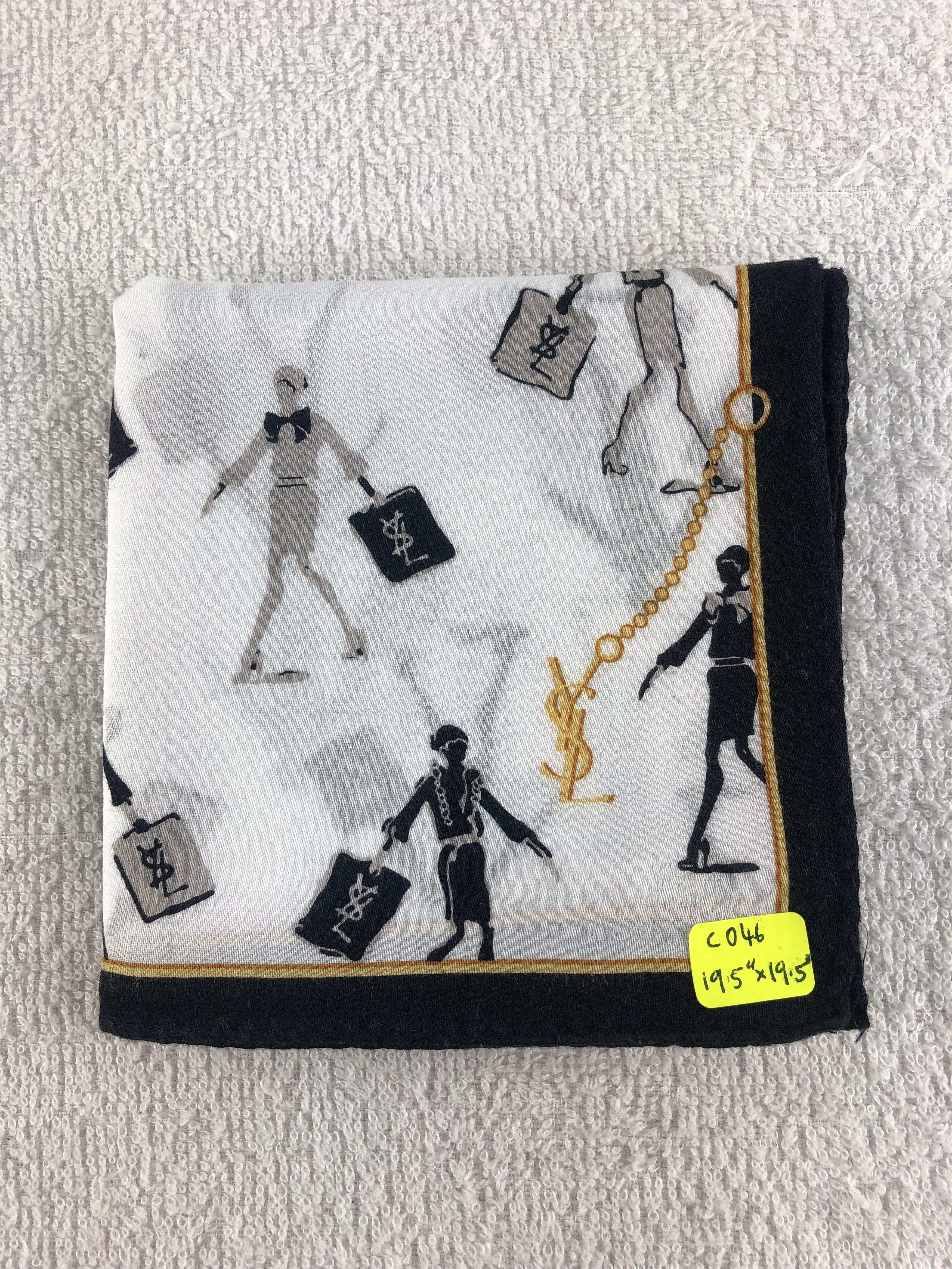 Yves Saint Laurent Yves Saint Laurent Handkerchief / Bandana / Neckerchief C046 Size ONE SIZE - 6 Thumbnail