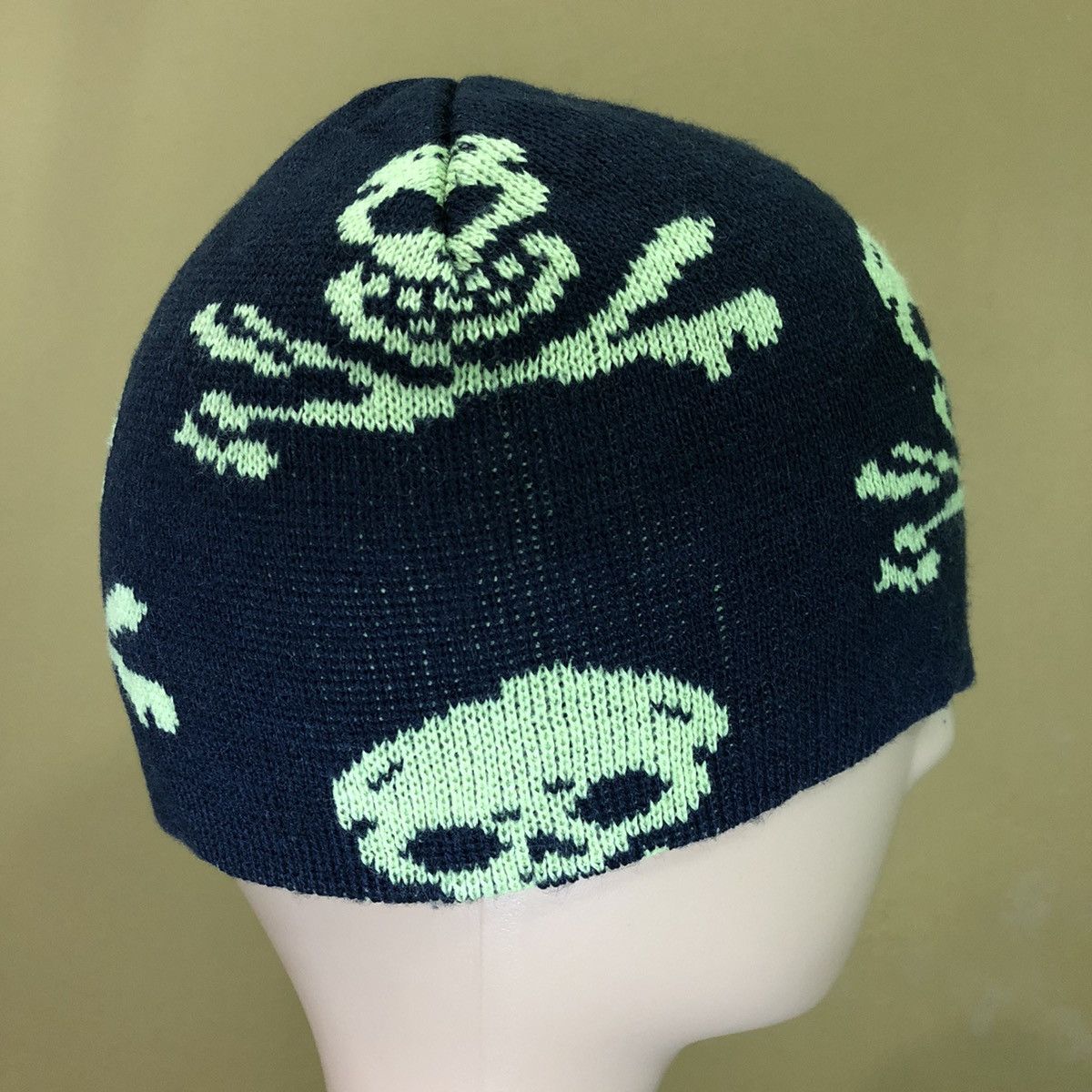 Japanese Brand Vintage Skull Beanie Hat Snow Cap Size ONE SIZE - 4 Thumbnail