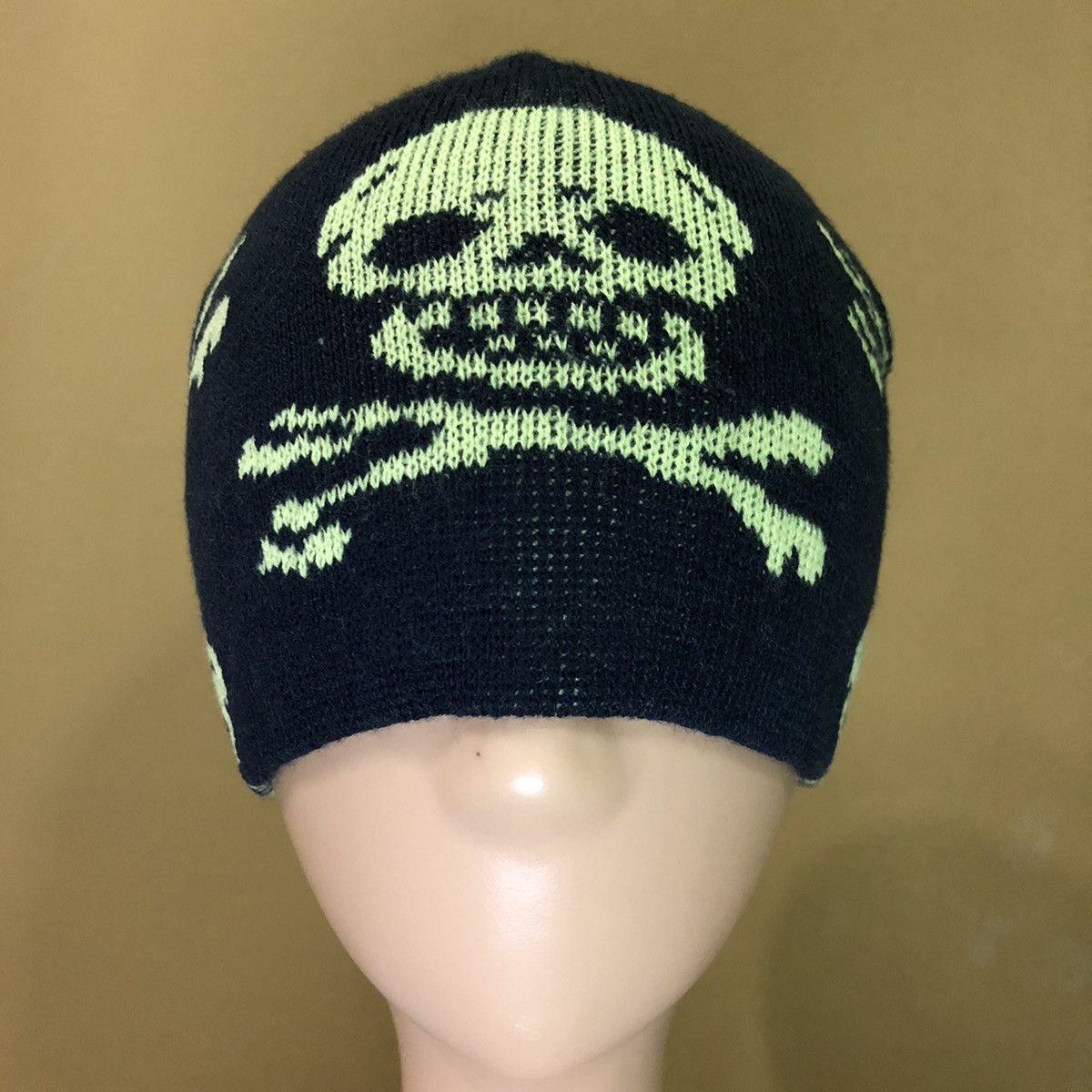 Japanese Brand Vintage Skull Beanie Hat Snow Cap Size ONE SIZE - 1 Thumbnail