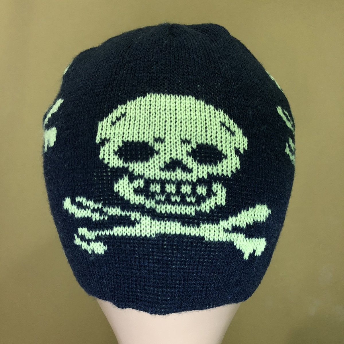 Japanese Brand Vintage Skull Beanie Hat Snow Cap Size ONE SIZE - 3 Thumbnail