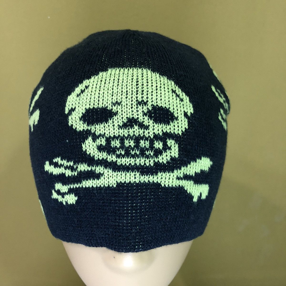 Japanese Brand Vintage Skull Beanie Hat Snow Cap Size ONE SIZE - 5 Thumbnail
