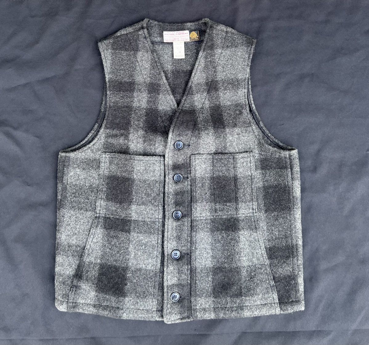 Filson Vintage 70s Filson Garment Virgin Wool Tartan Vest Size US M / EU 48-50 / 2 - 10 Thumbnail