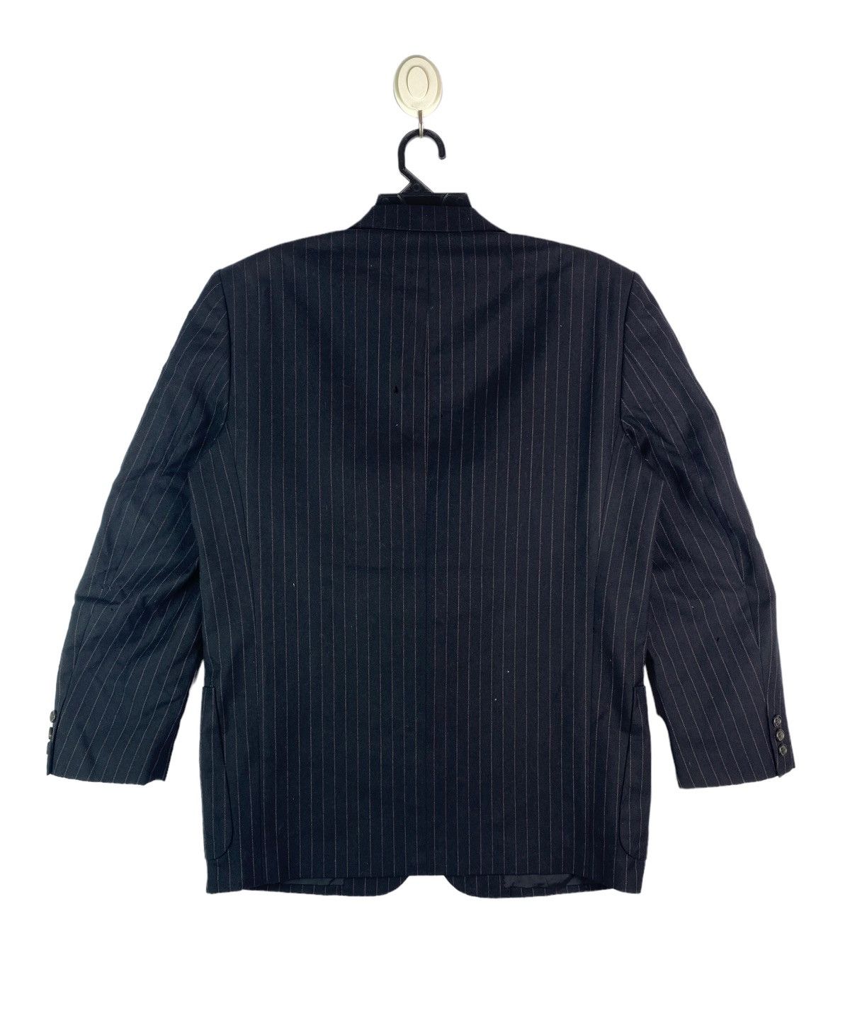 Comme des Garcons Homme × Vintage Vtg 80s COMME DES GARCONS HOMME wool stripes coat jacket Size US M / EU 48-50 / 2 - 7 Thumbnail