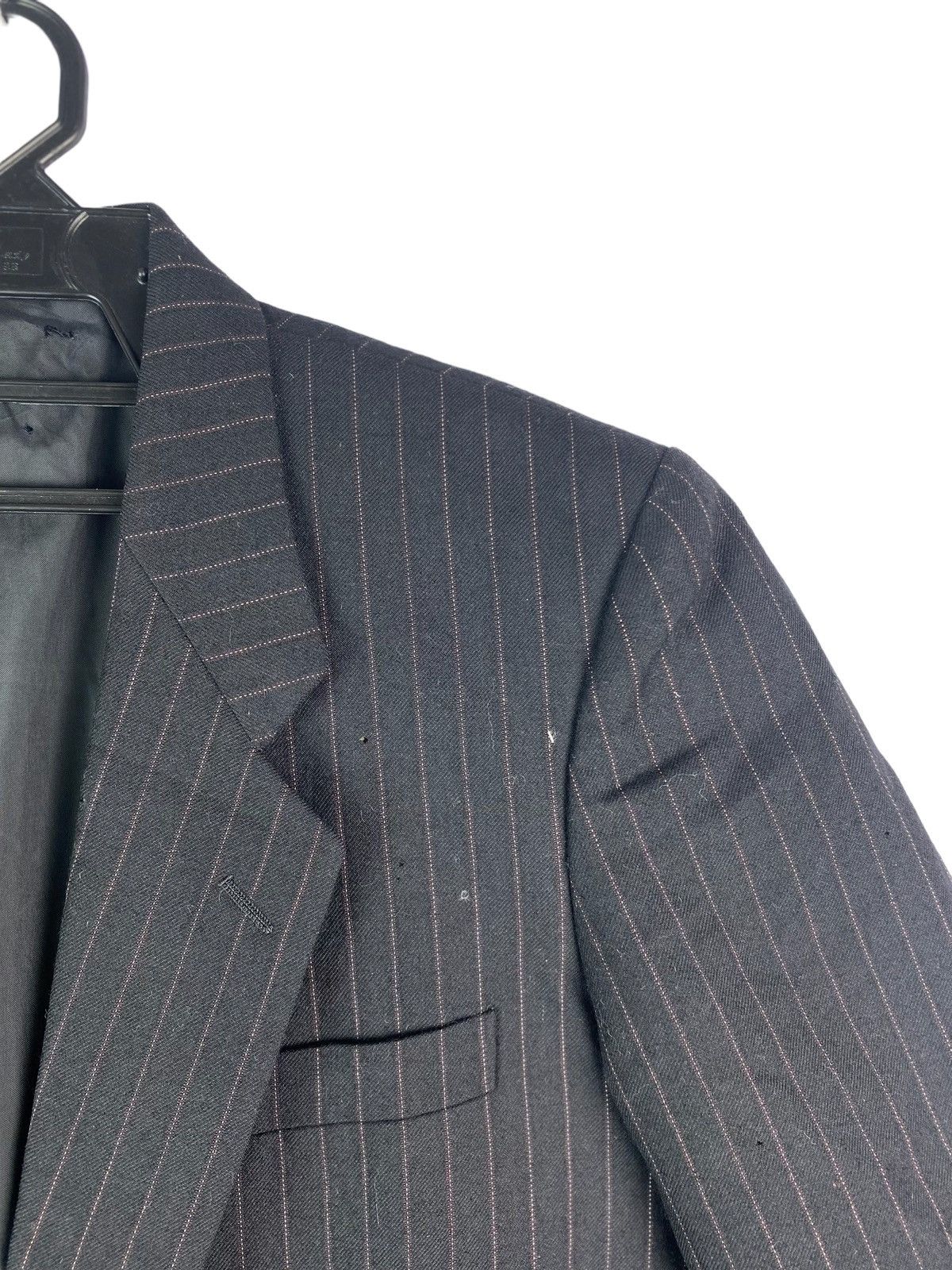Comme des Garcons Homme × Vintage Vtg 80s COMME DES GARCONS HOMME wool stripes coat jacket Size US M / EU 48-50 / 2 - 2 Thumbnail