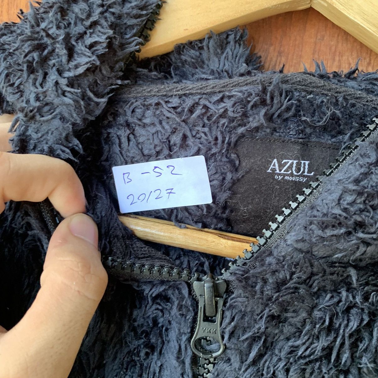 Japanese Brand Azul by moussy sheepa fleece Fluffy hoodie jacket Size US M / EU 48-50 / 2 - 4 Thumbnail