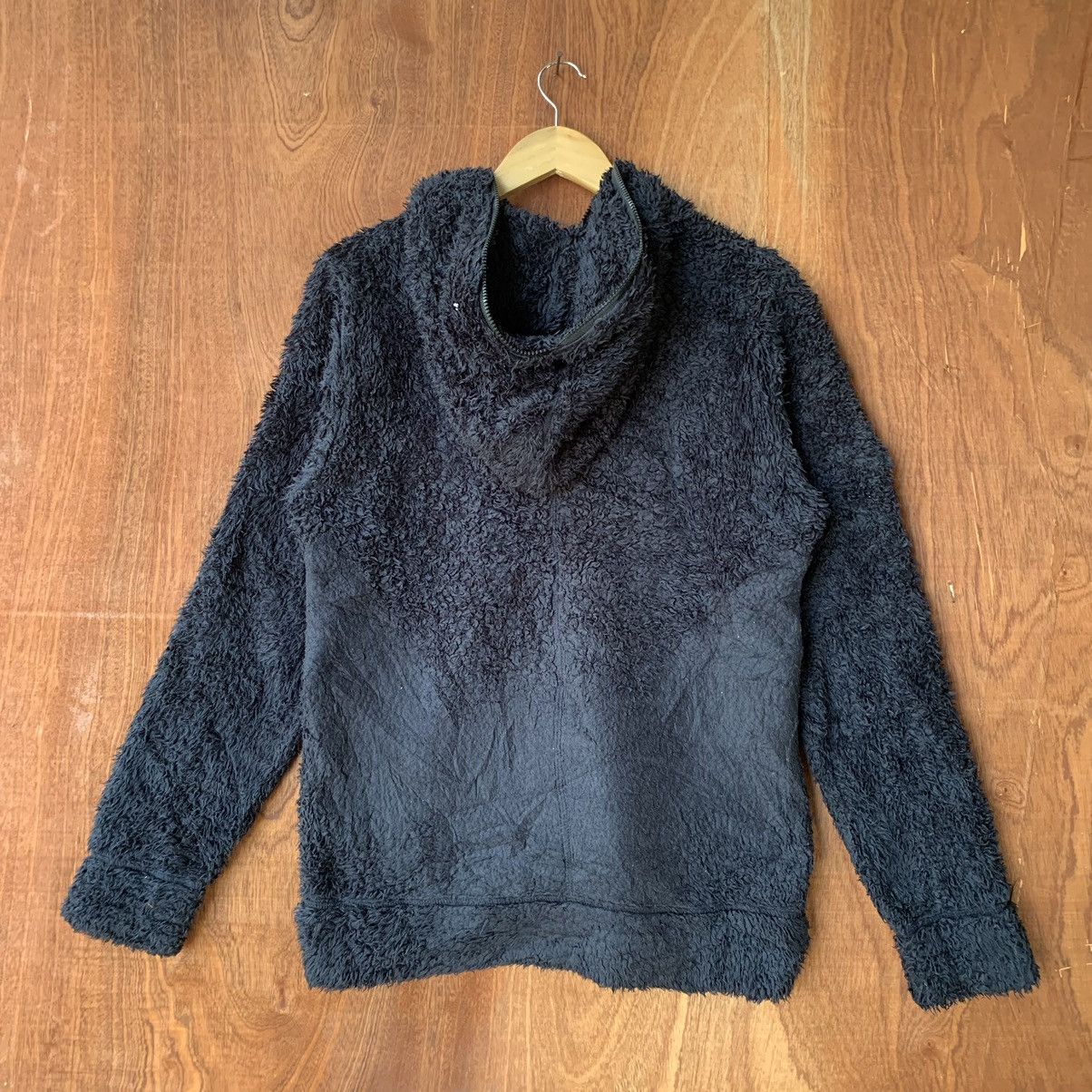 Japanese Brand Azul by moussy sheepa fleece Fluffy hoodie jacket Size US M / EU 48-50 / 2 - 5 Thumbnail