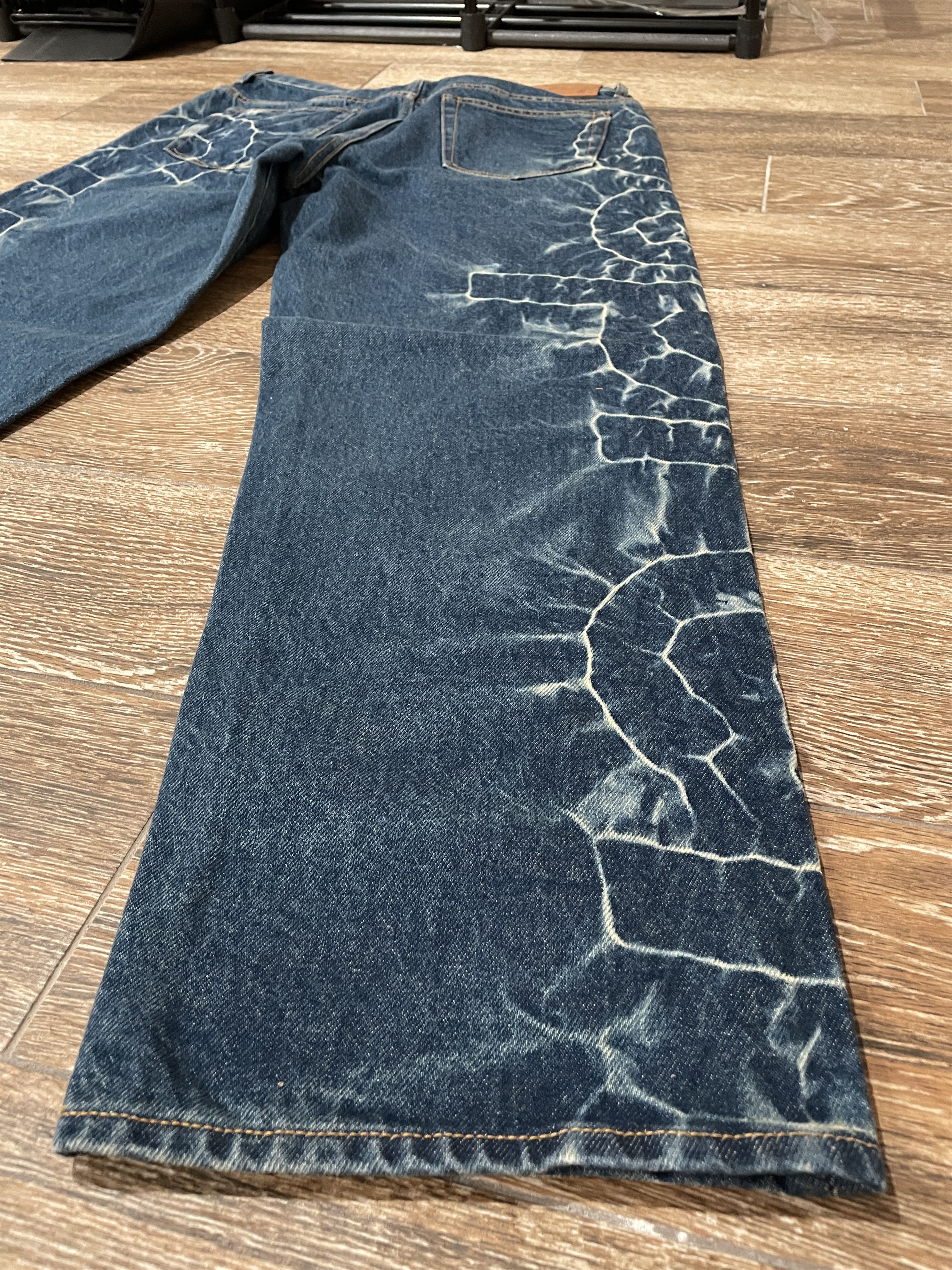 Supreme Shibori Jean Rigid Indigo Size 34 Denim NEW SS23