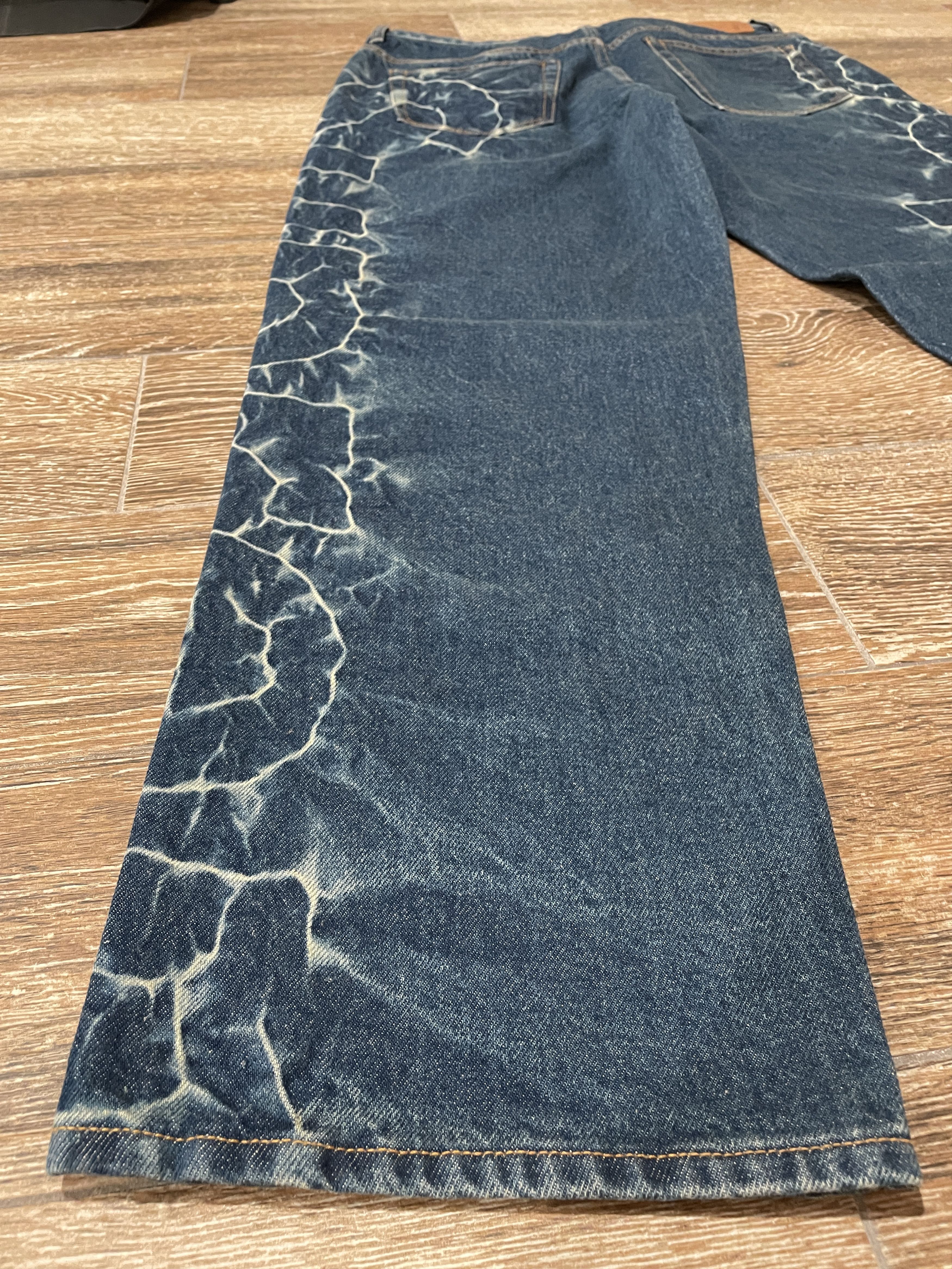 Supreme Shibori Jean Rigid Indigo Size 34 Denim NEW SS23