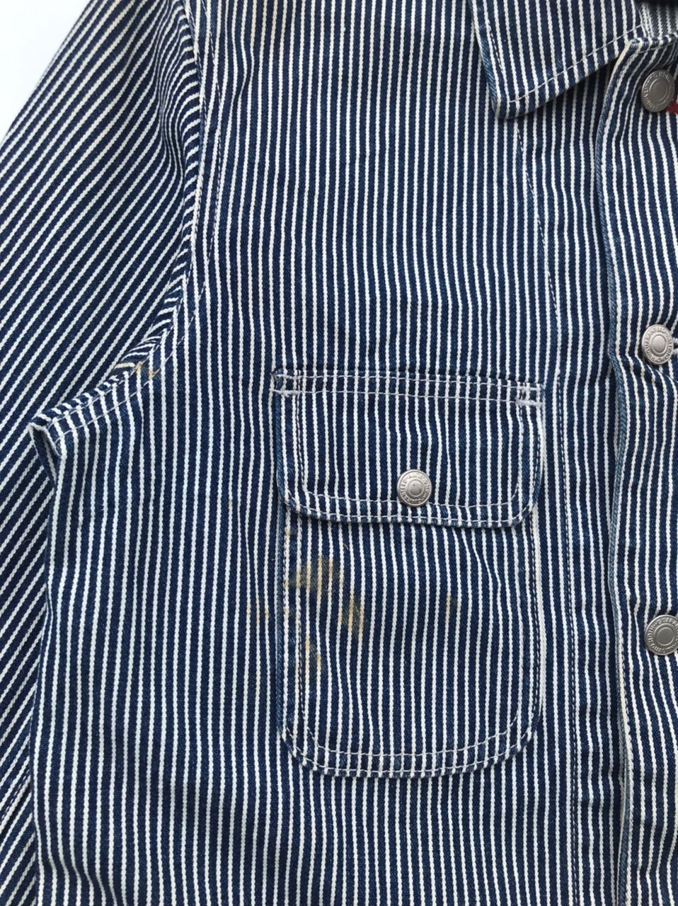 Vintage Rare B.C Factory japan hickory stripe chore jacket Size US S / EU 44-46 / 1 - 3 Thumbnail