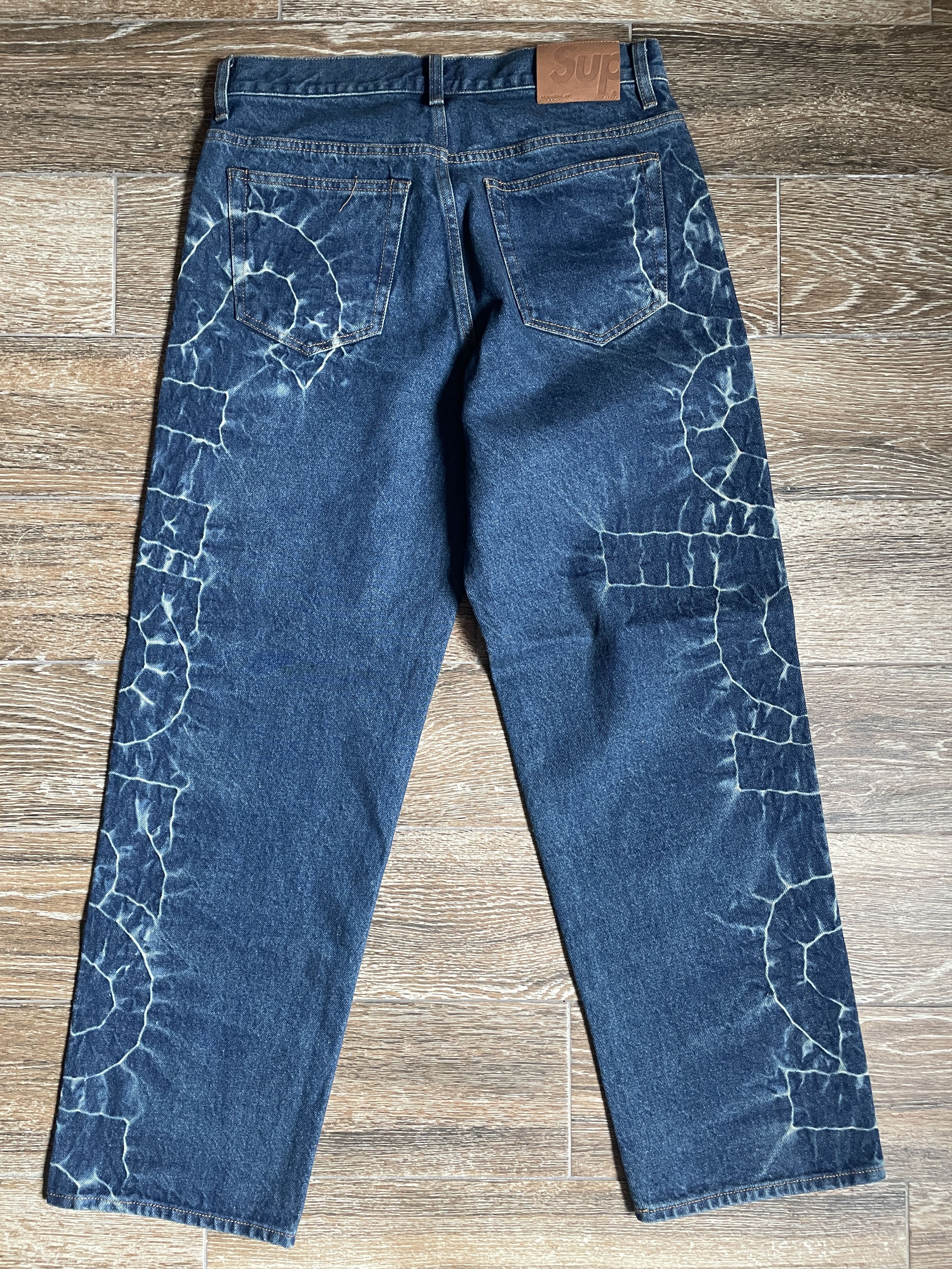 Supreme Supreme Shibori Jean Rigid Indigo Size 30 Denim NEW SS23 Size US 30 / EU 46 - 2 Thumbnail