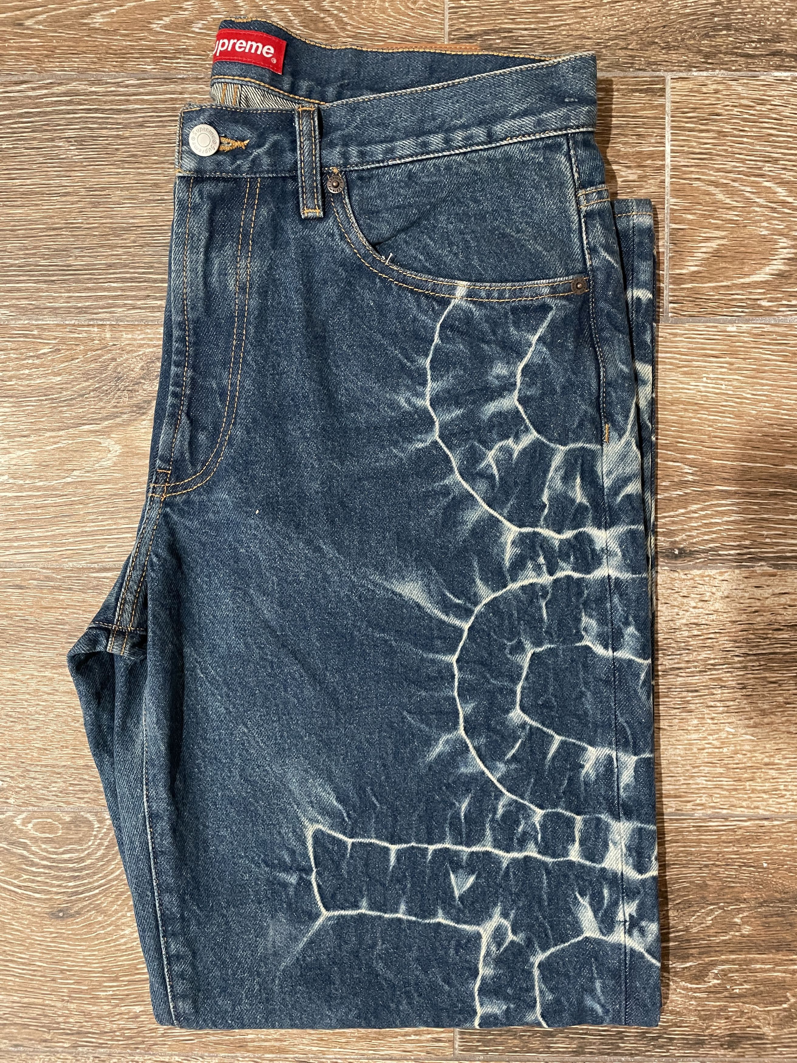 Supreme Supreme Shibori Jean Rigid Indigo Size 30 Denim NEW SS23 Size US 30 / EU 46 - 10 Thumbnail